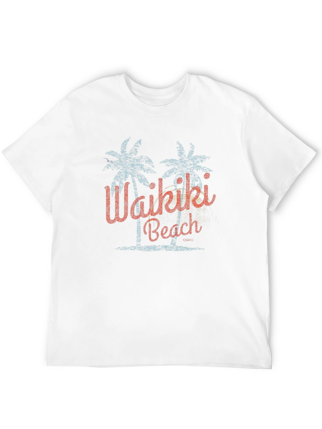 Waikiki Beach Retro Graphic T-Shirt