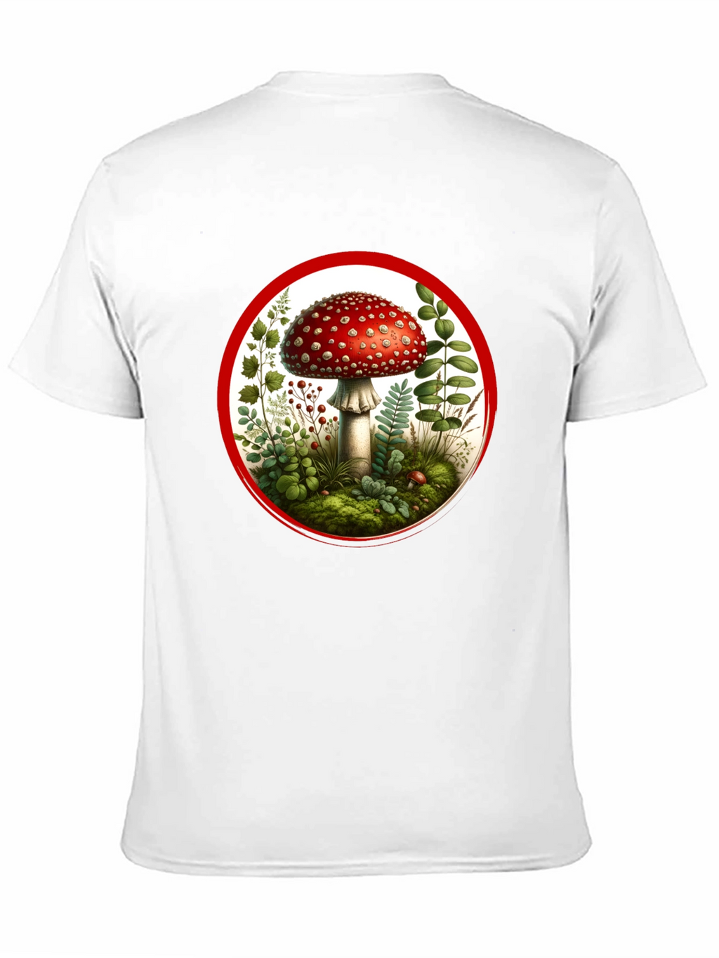 Mushroom Circle Graphic Tee - Black