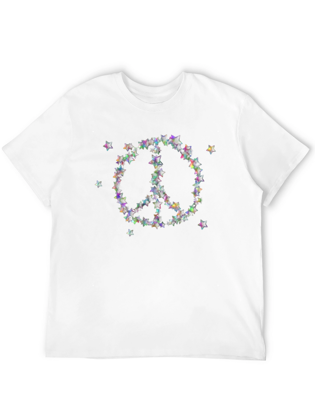 Star Peace Sign T-Shirt - Black
