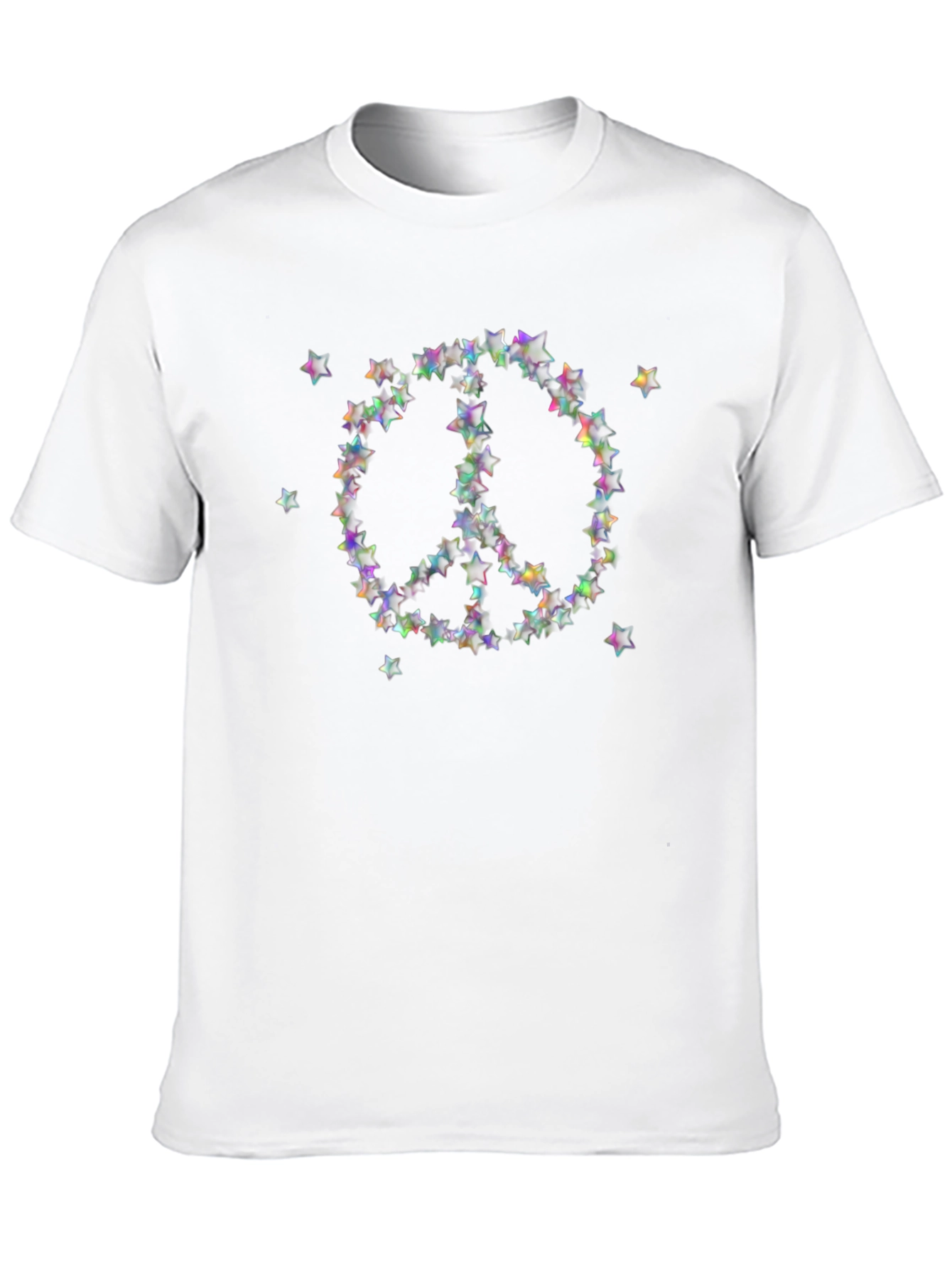 Star Peace Sign T-Shirt - Black