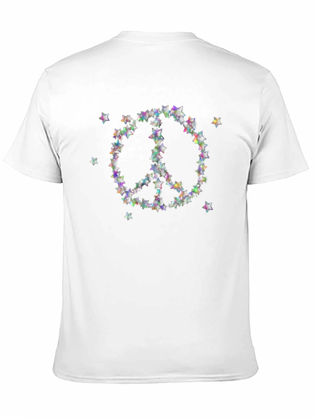 Star Peace Sign T-Shirt - Black
