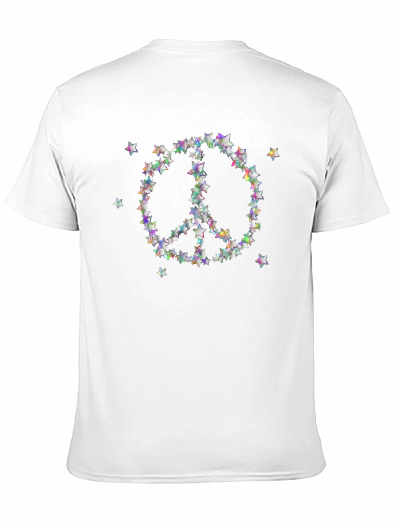 Star Peace Sign T-Shirt - Black