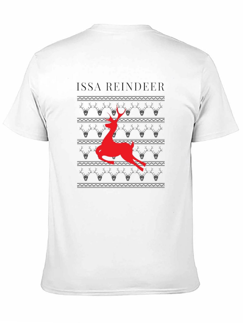 Issa Reindeer Graphic T-Shirt - Black