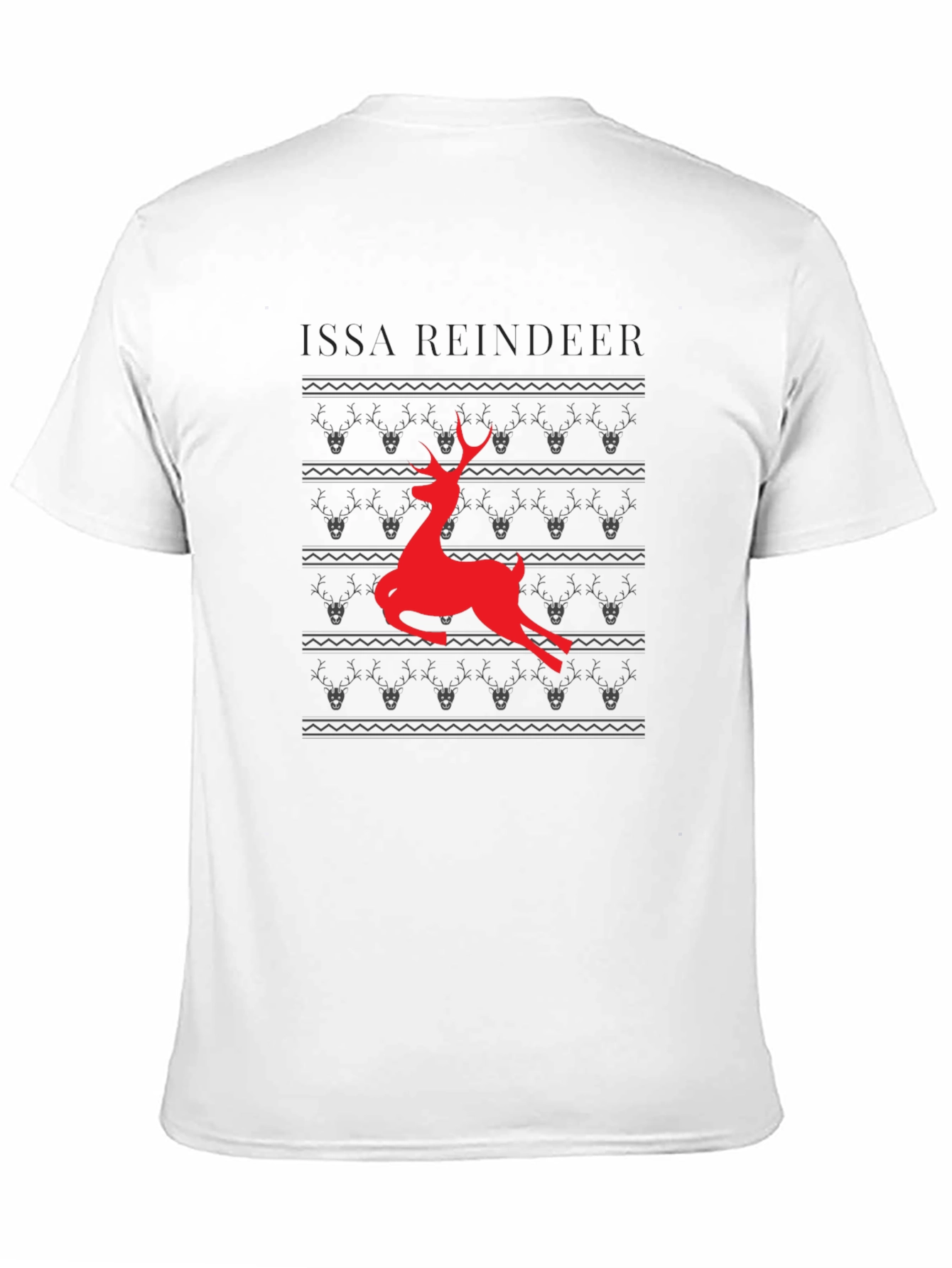 Issa Reindeer Graphic T-Shirt - Black