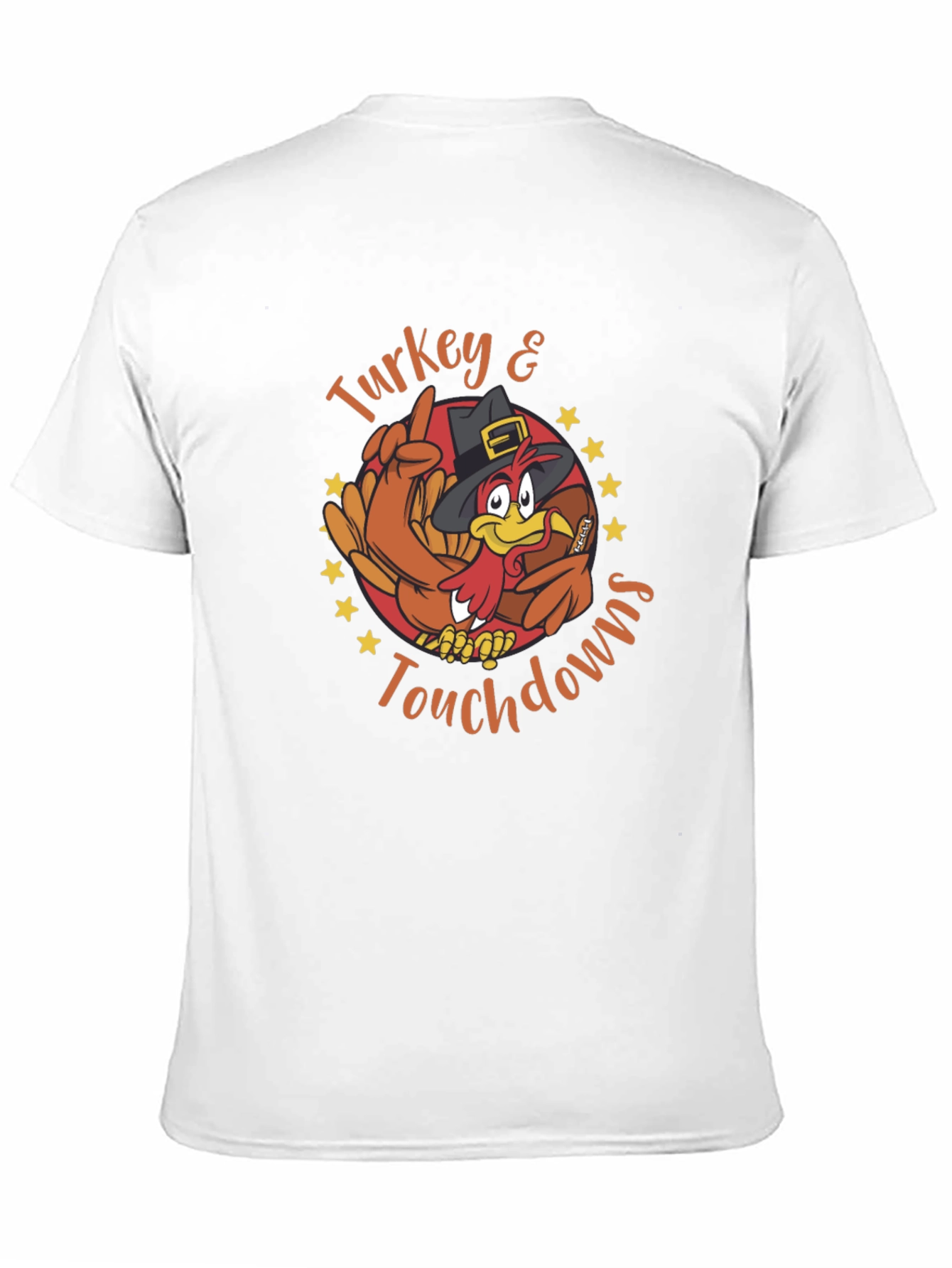 Turkey & Touchdowns Graphic Tee - Thanksgiving Football