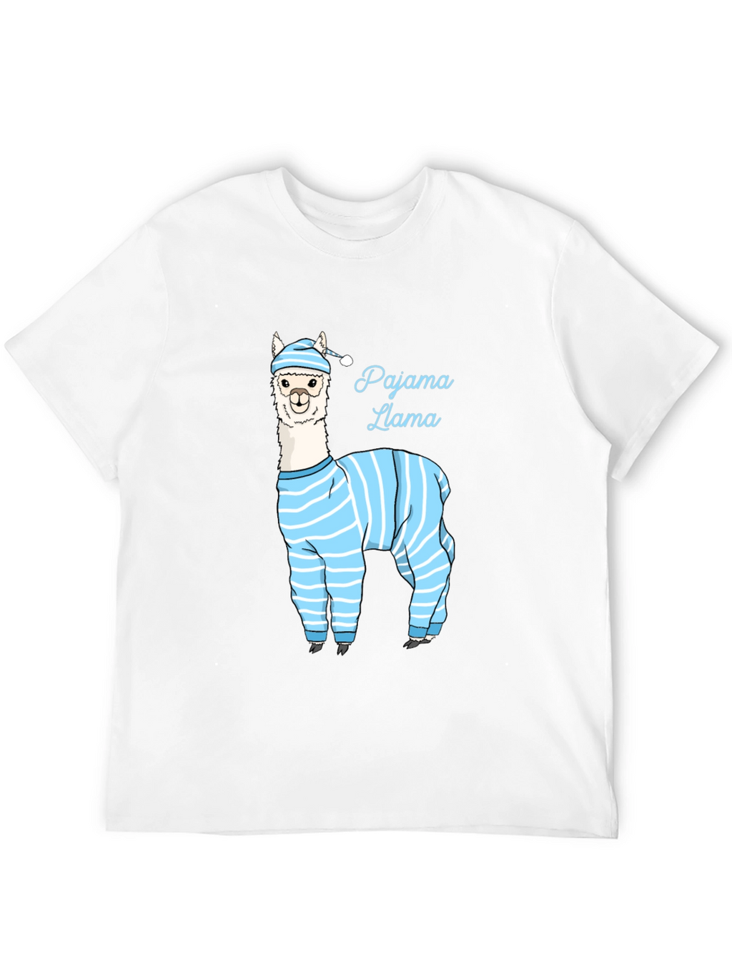 Pajama Llama Graphic Tee - Mens Black T-Shirt
