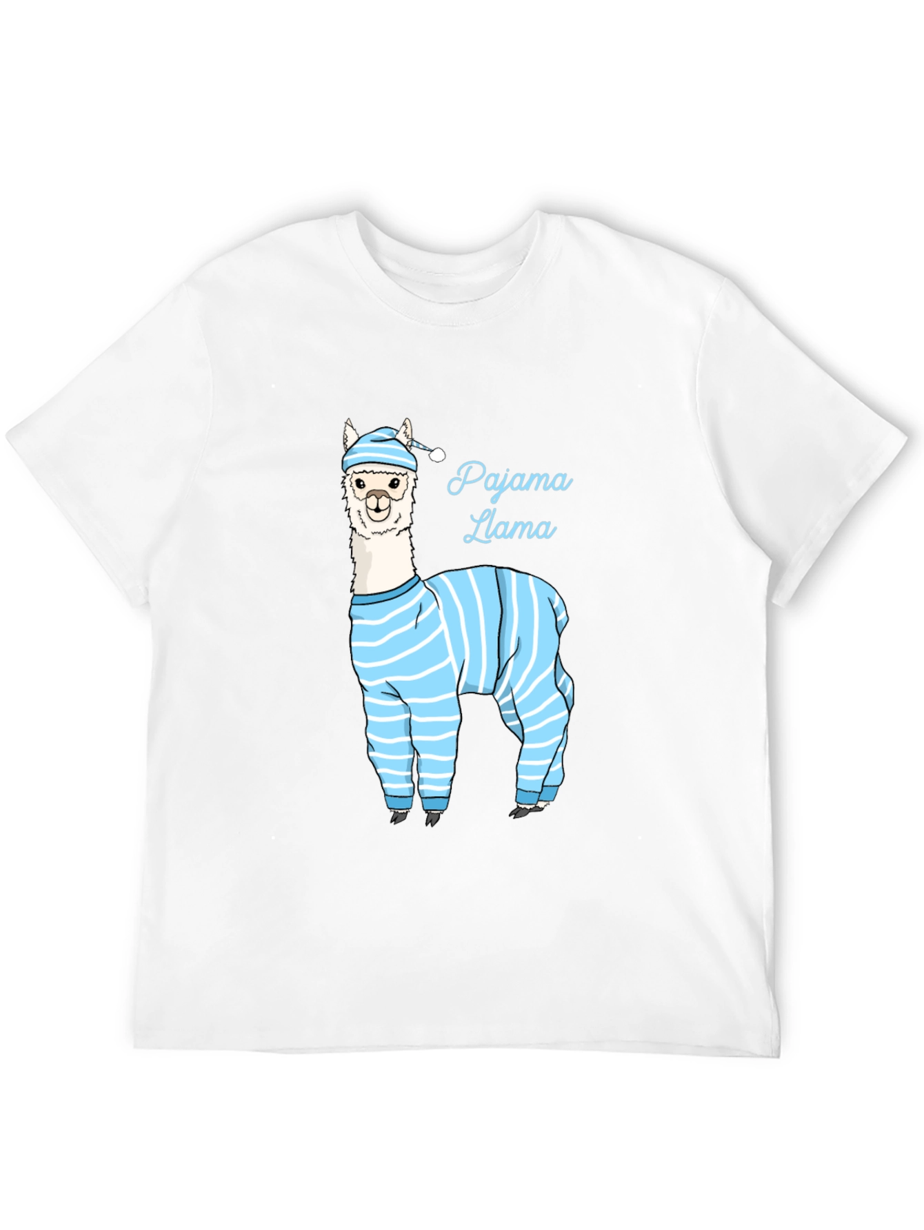 Pajama Llama Graphic Tee - Mens Black T-Shirt