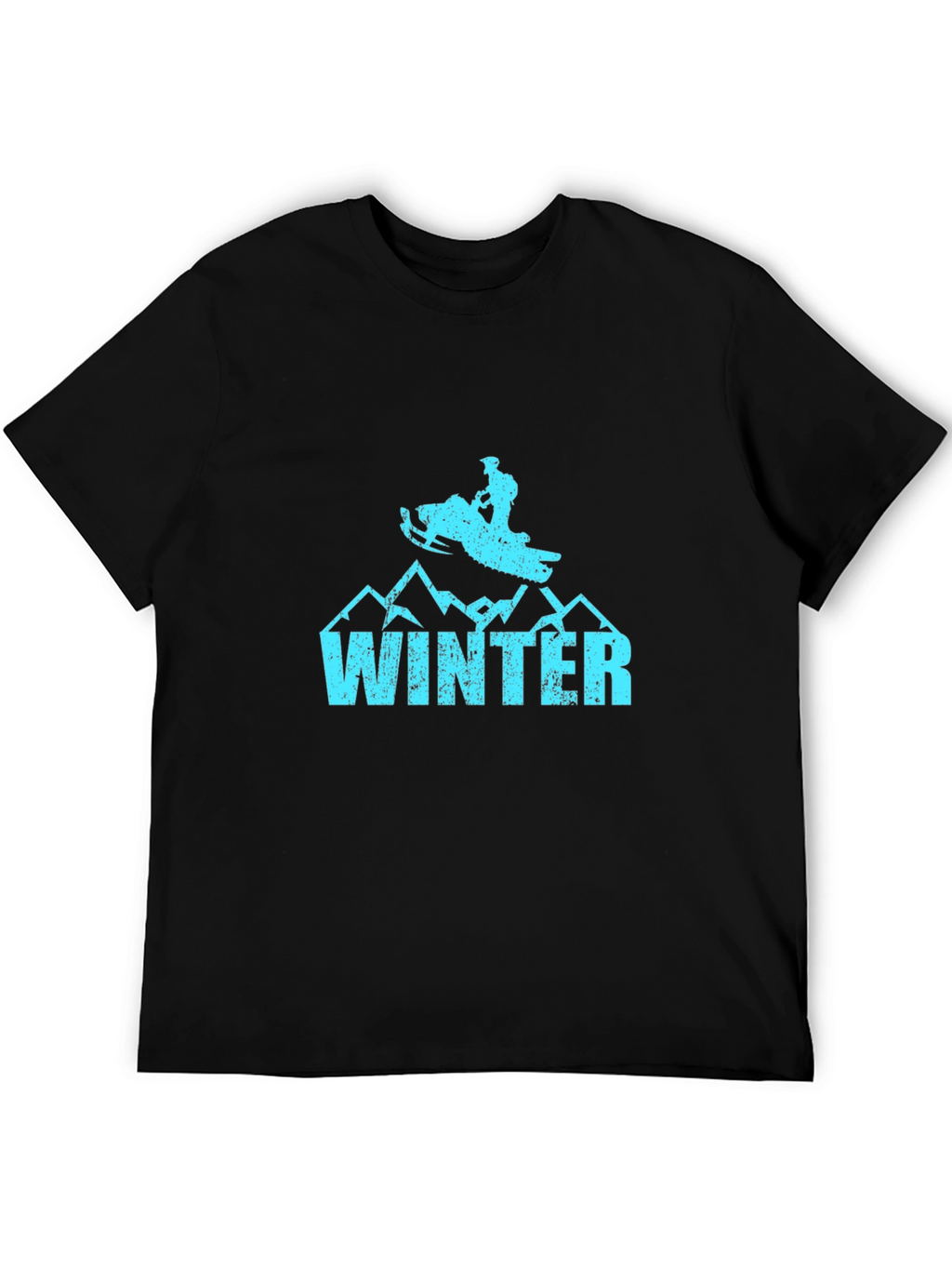 Winter Snowmobile Graphic T-Shirt