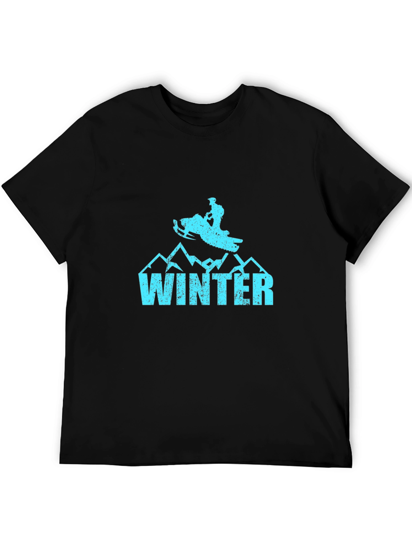 Winter Snowmobile Graphic T-Shirt