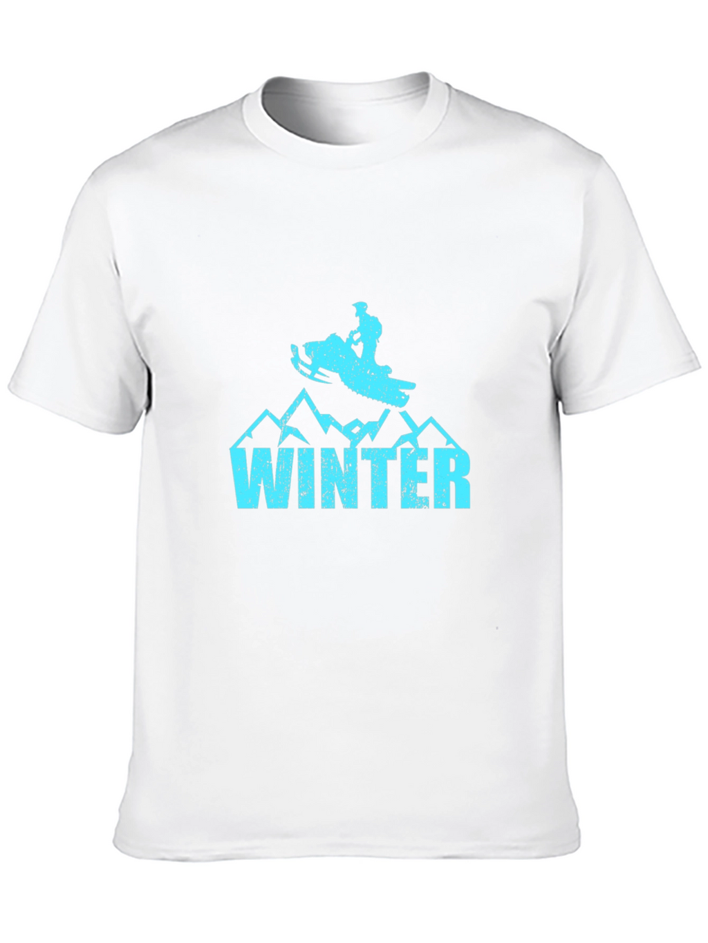 Winter Snowmobile Graphic T-Shirt