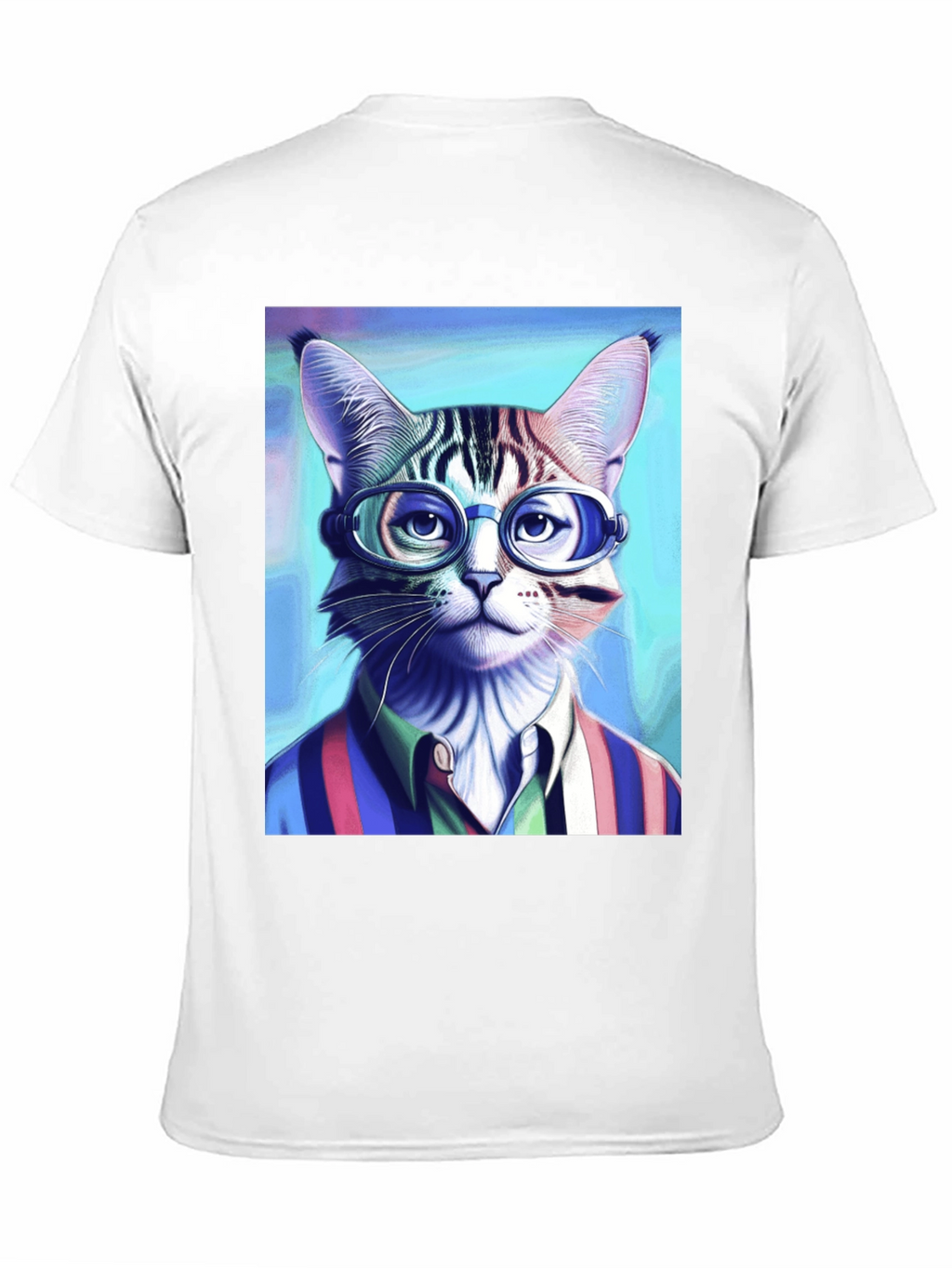 Cat in Glasses T-Shirt - Stylish Graphic Tee