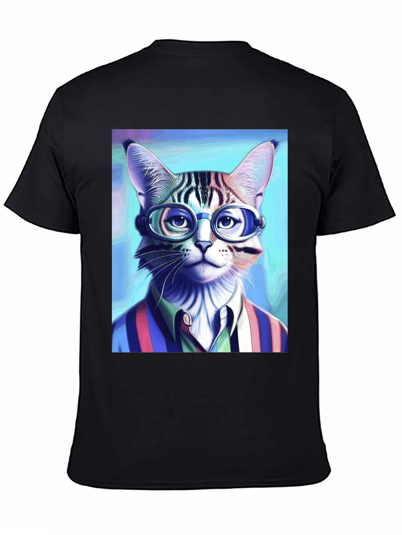 Cat in Glasses T-Shirt - Stylish Graphic Tee