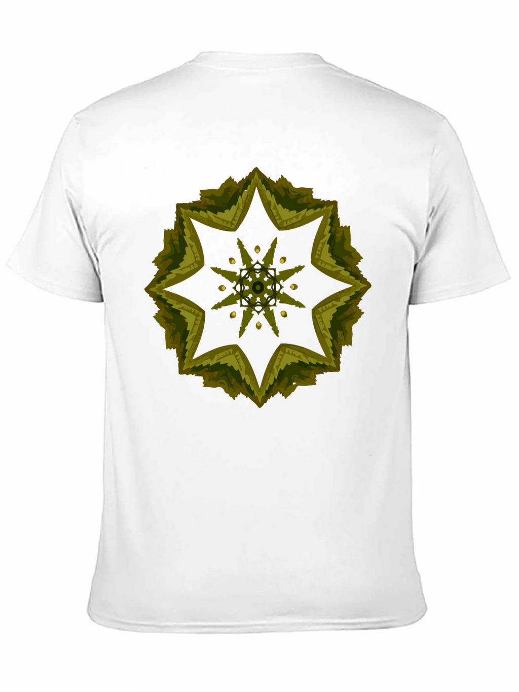 Geometric Starburst Tee - Stylish Black Cotton Blend Shirt
