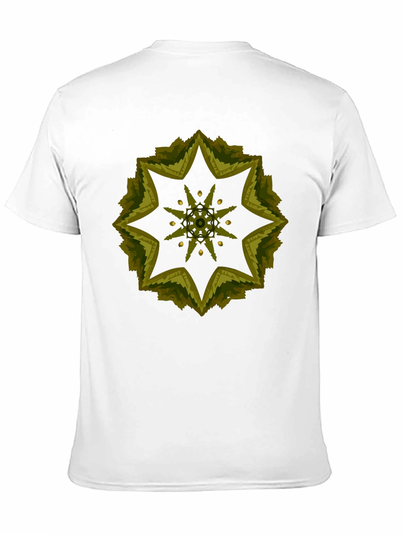 Geometric Starburst Tee - Stylish Black Cotton Blend Shirt