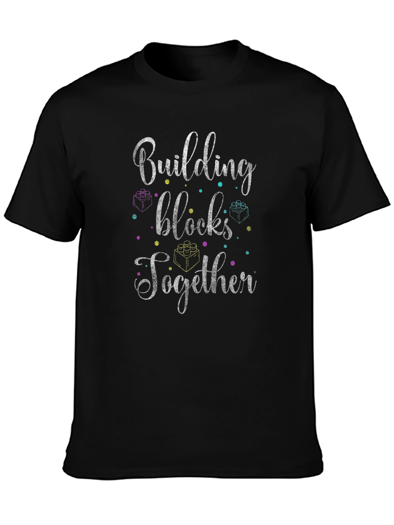 Building Blocks Together Tee - Black