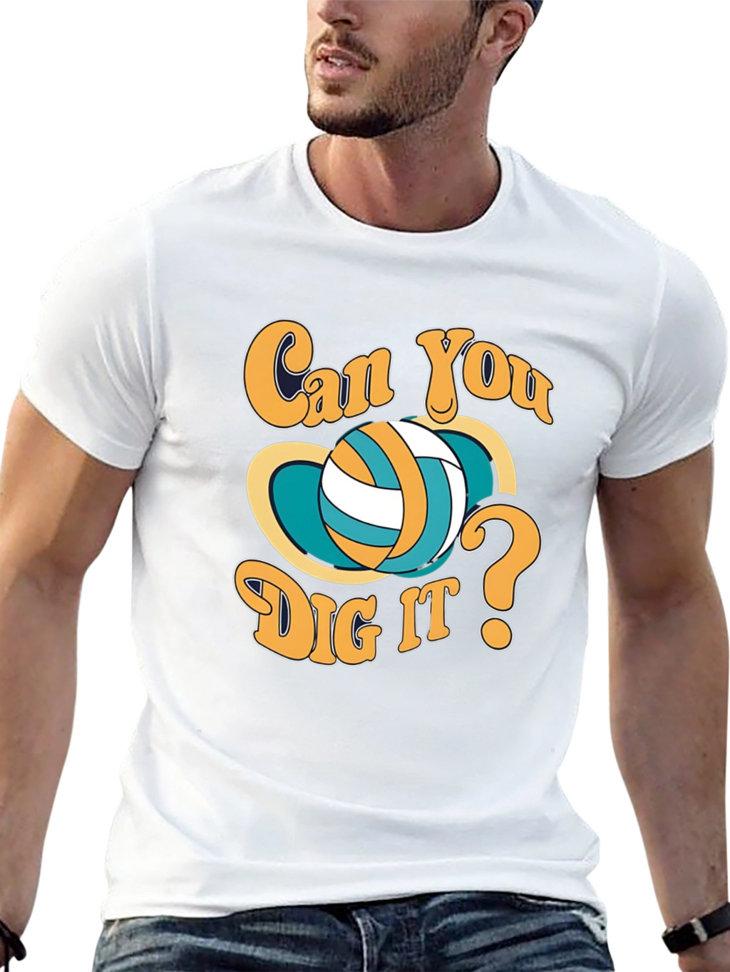 Can You Dig It Volleyball Graphic T-Shirt