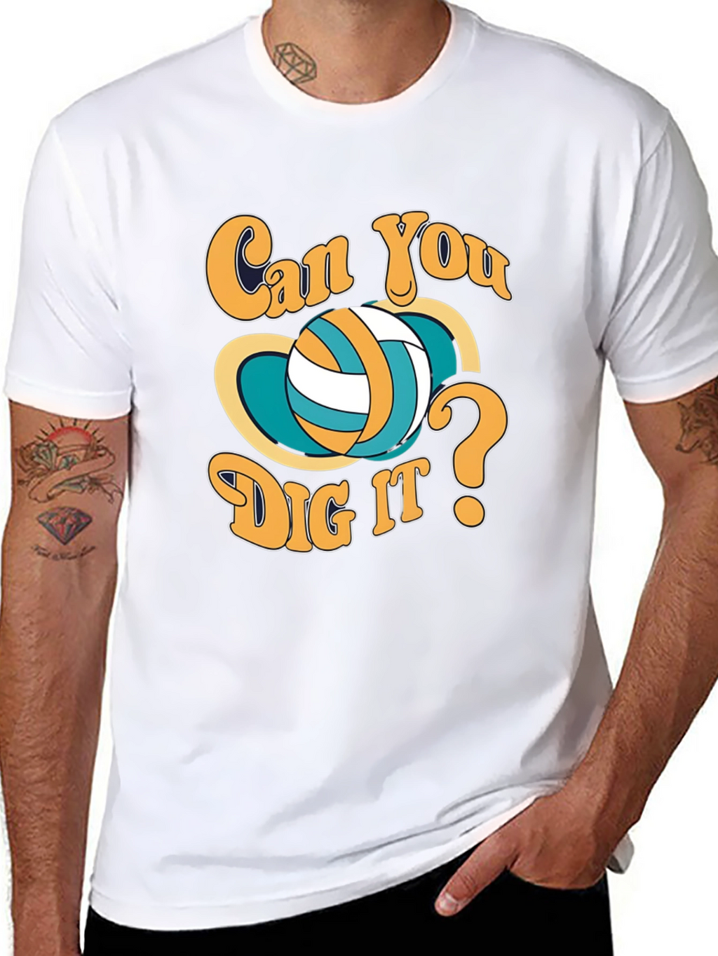 Can You Dig It Volleyball Graphic T-Shirt