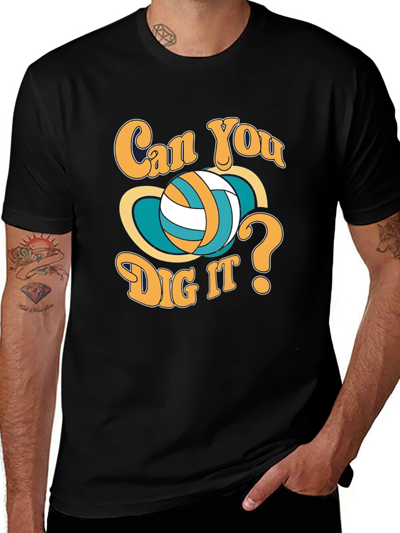 Can You Dig It Volleyball Graphic T-Shirt