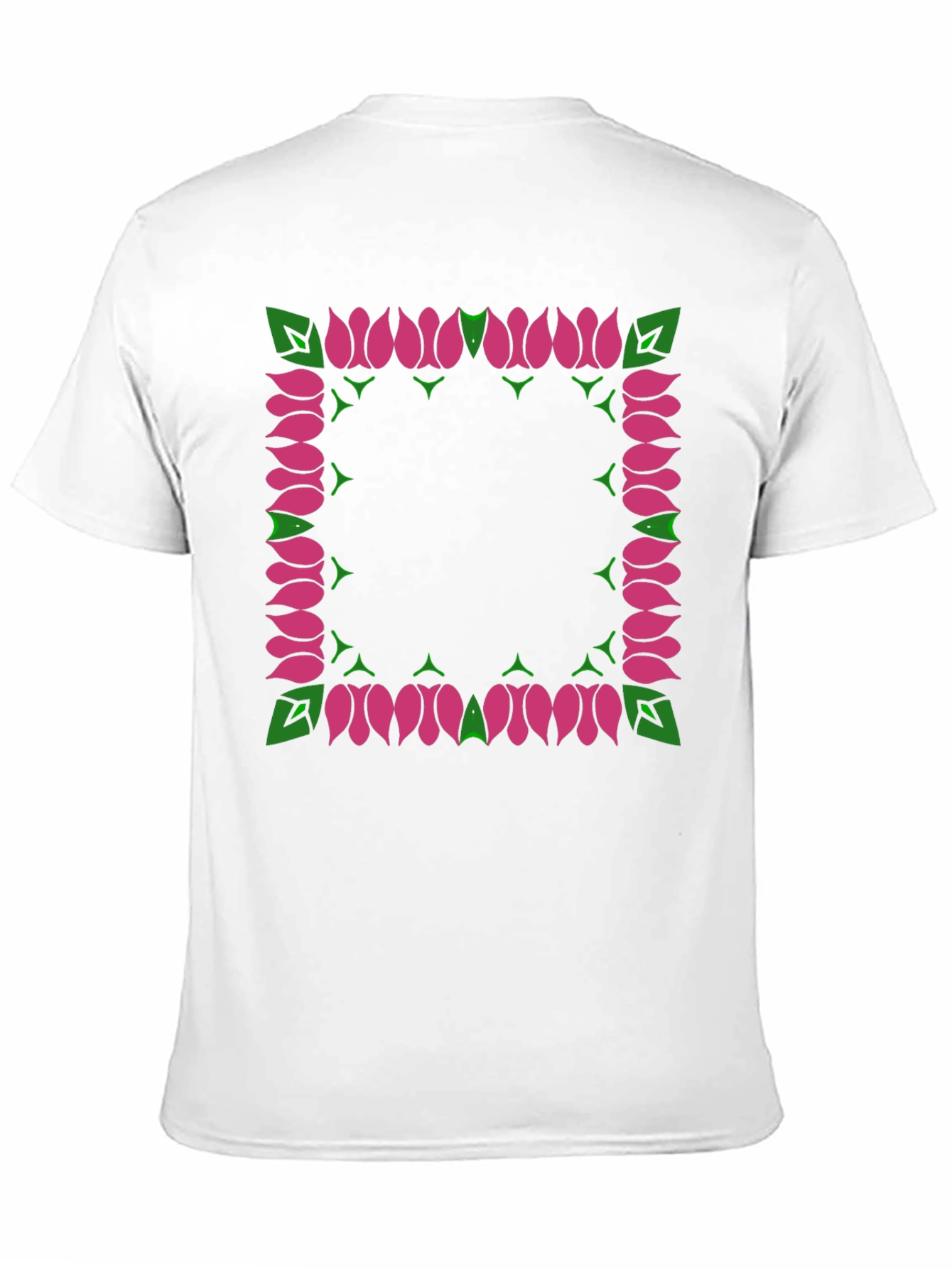 Floral Framed Graphic Tee - Stylish & Unique