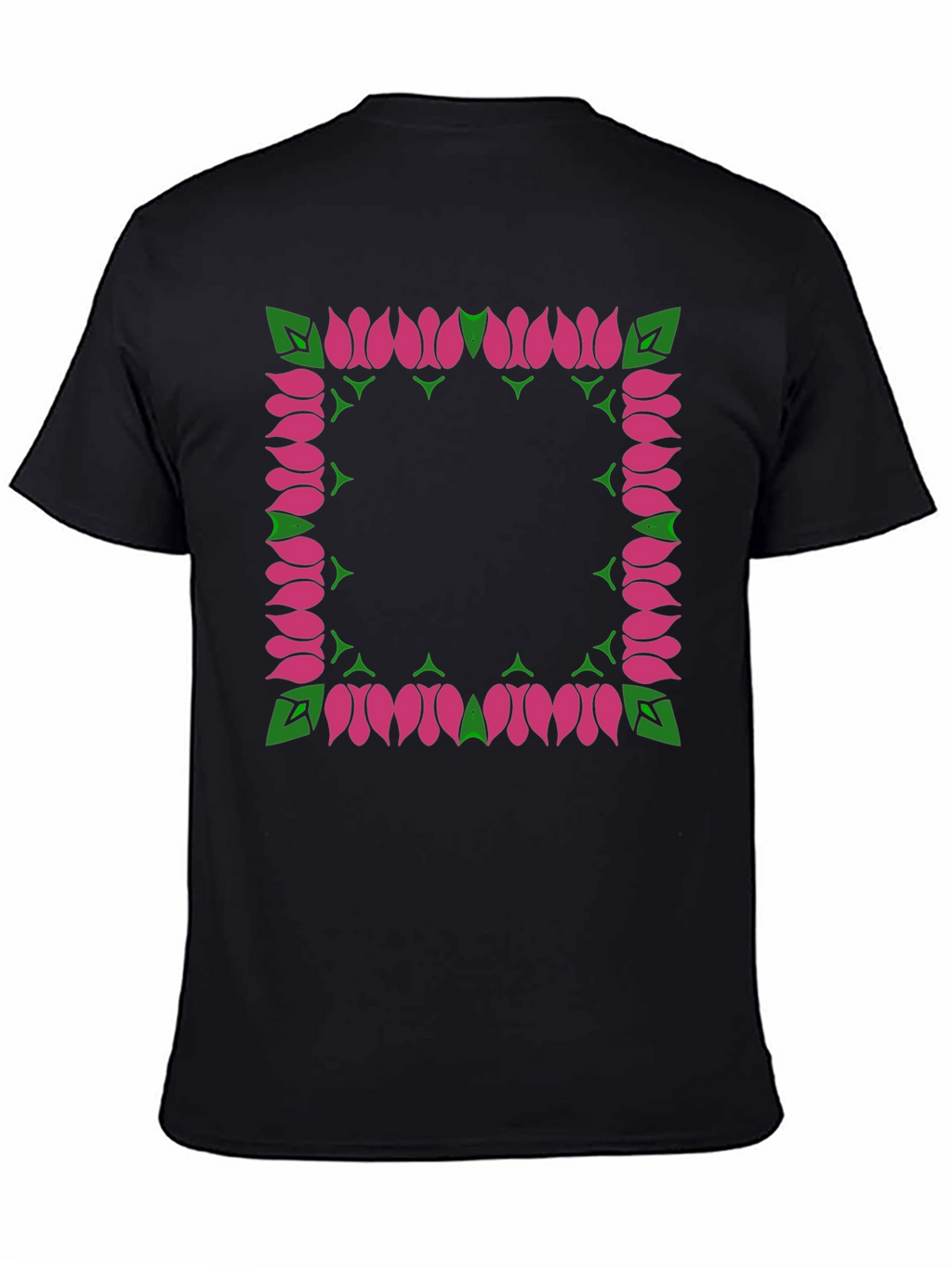 Floral Framed Graphic Tee - Stylish & Unique