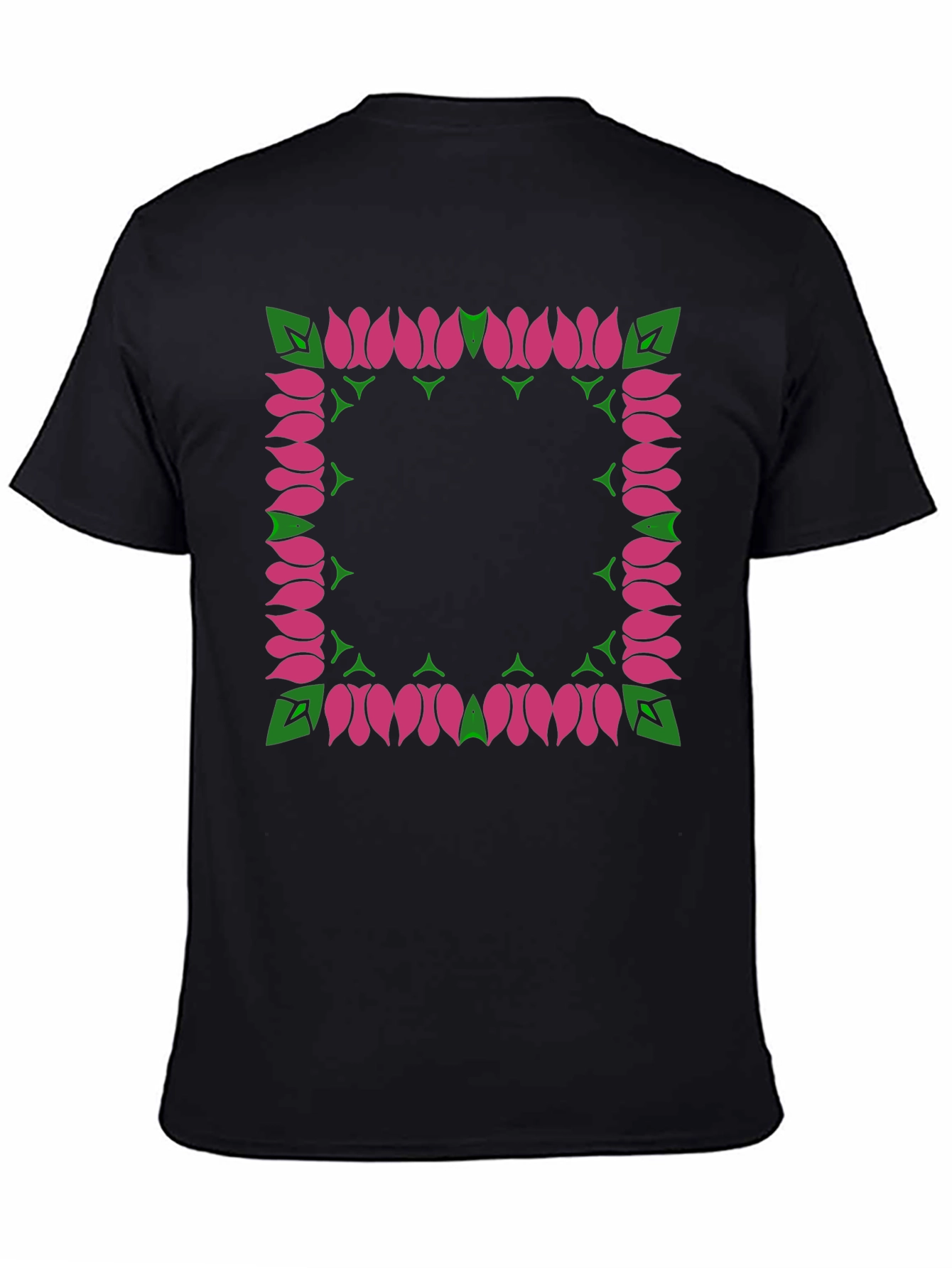 Floral Framed Graphic Tee - Stylish & Unique