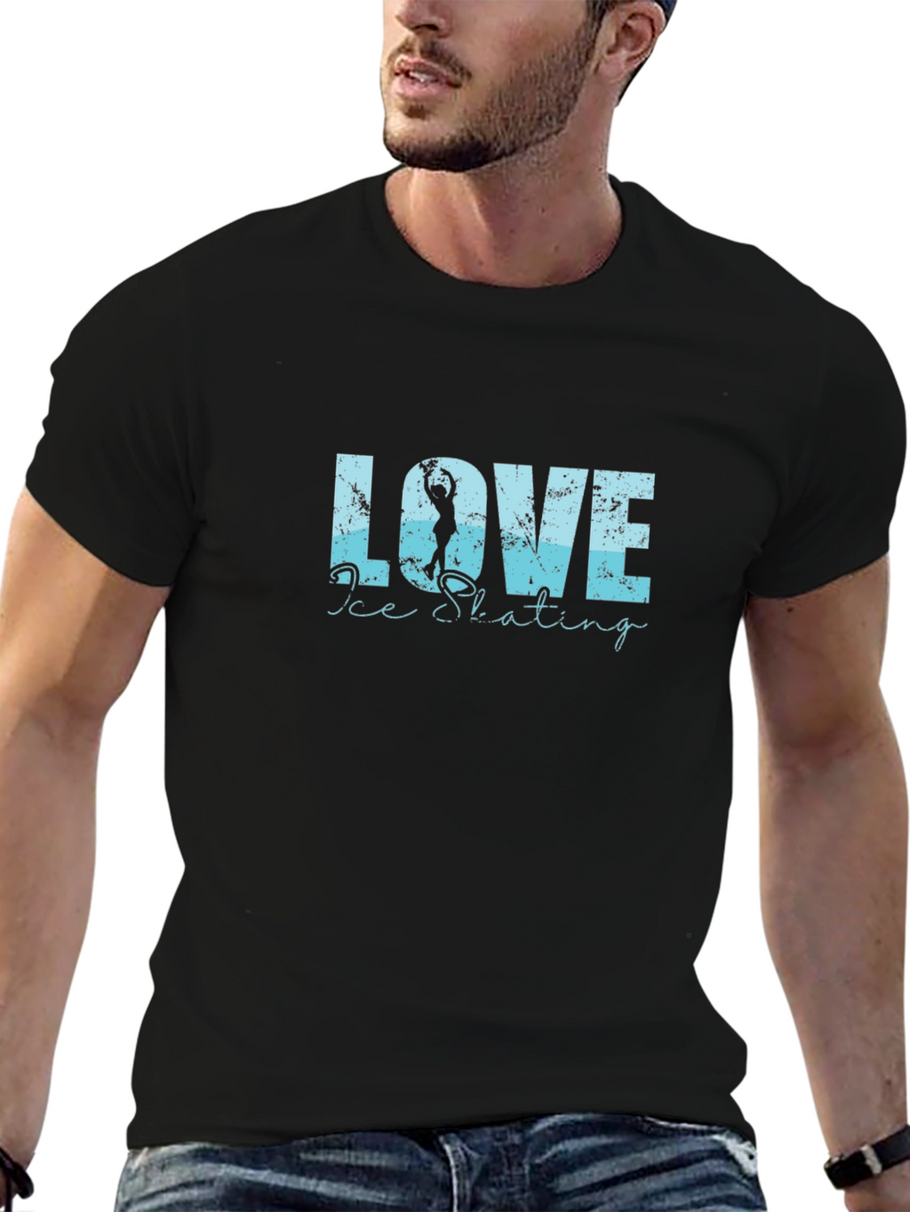 Love Ice Skating Graphic T-Shirt