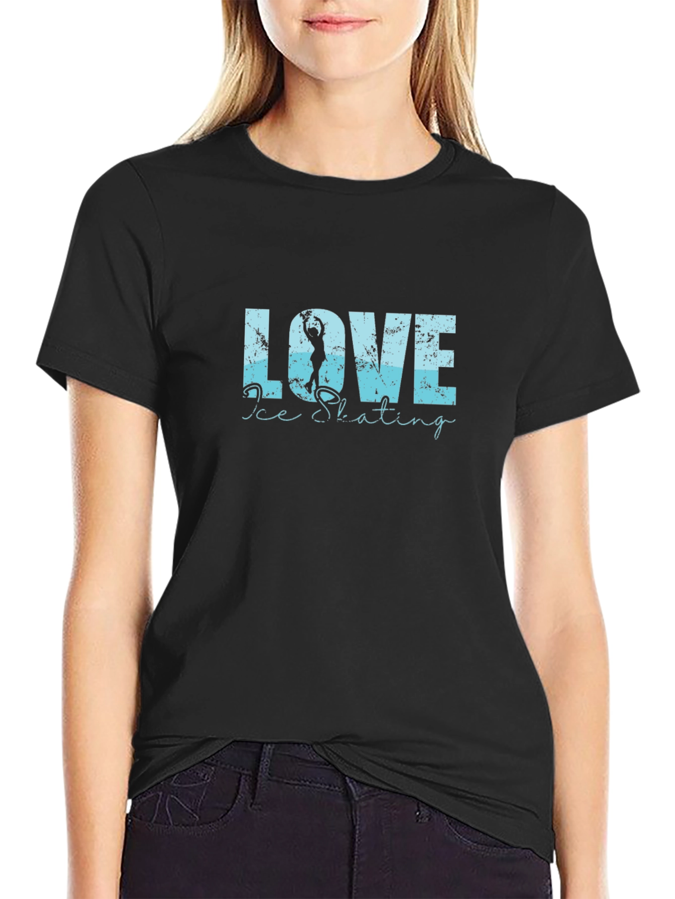 Love Ice Skating Graphic T-Shirt