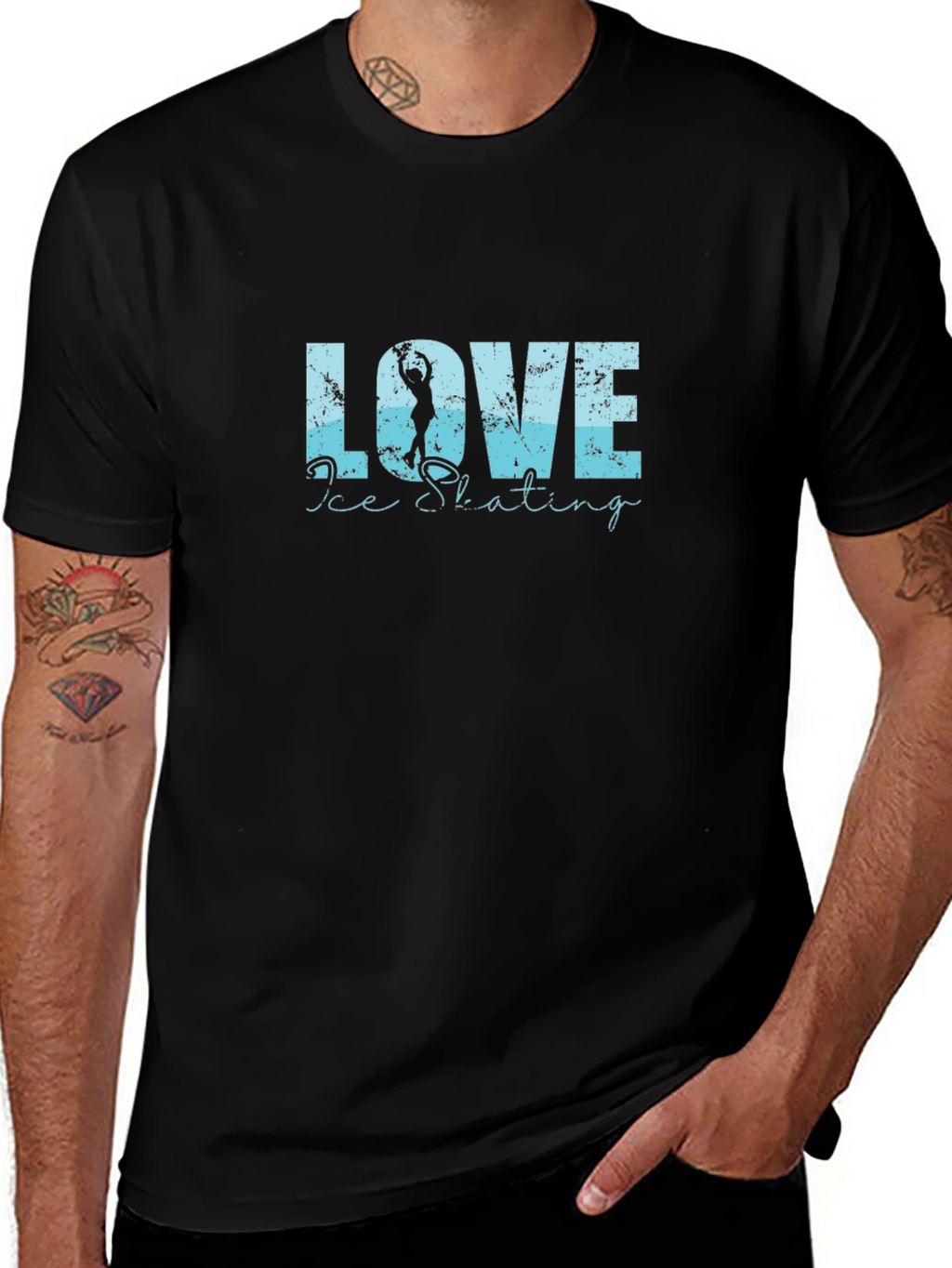 Love Ice Skating Graphic T-Shirt