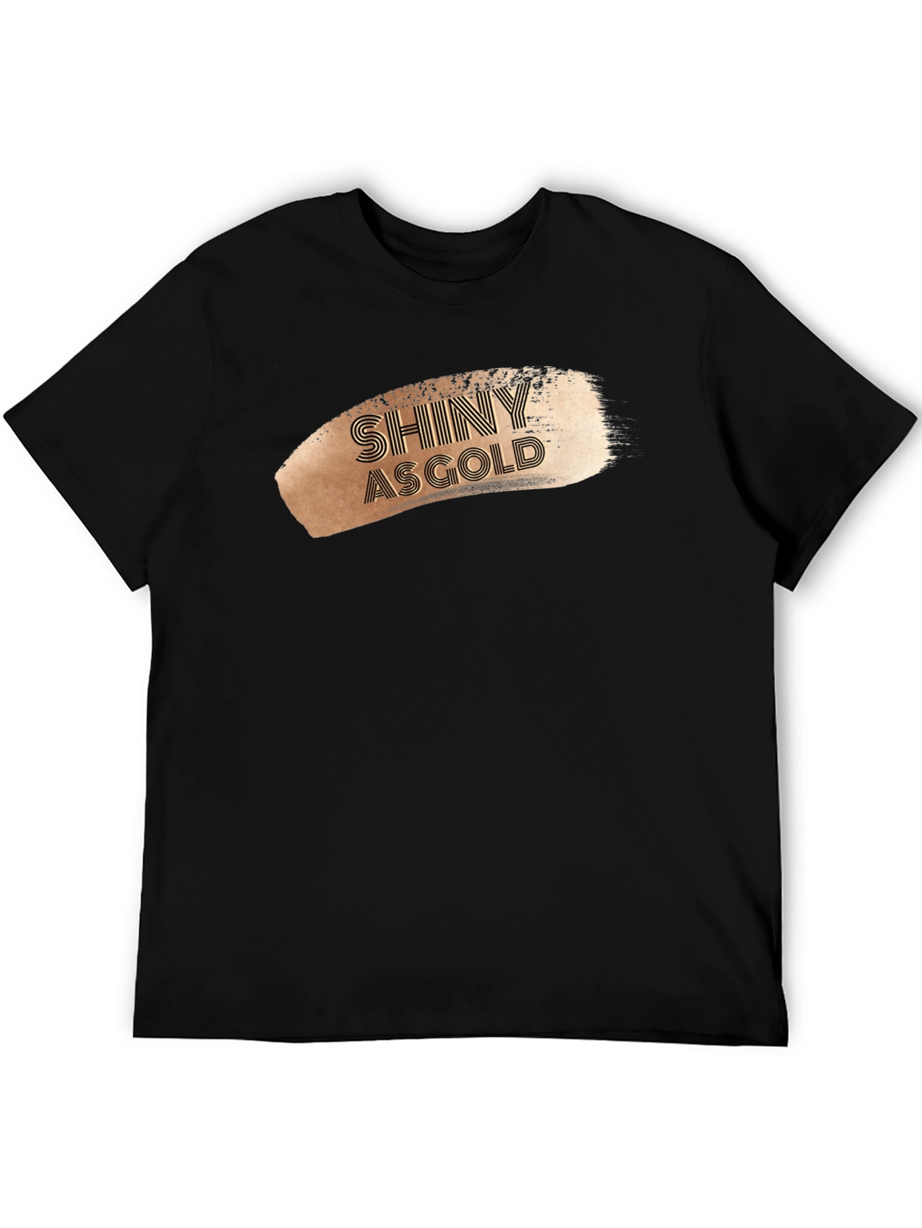Shiny As Gold Graphic Tee - Stylish Mens T-Shirt