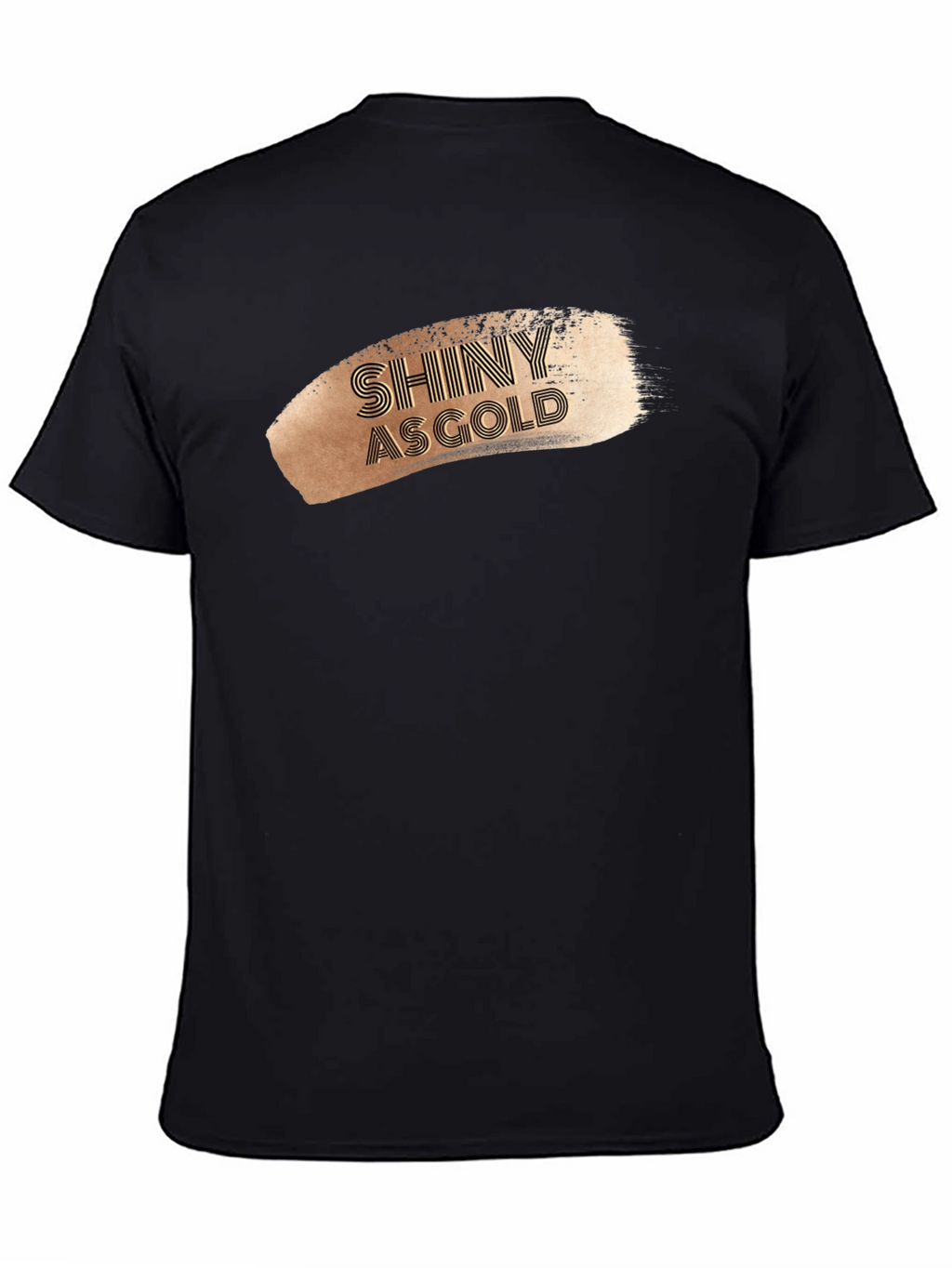Shiny As Gold Graphic Tee - Stylish Mens T-Shirt