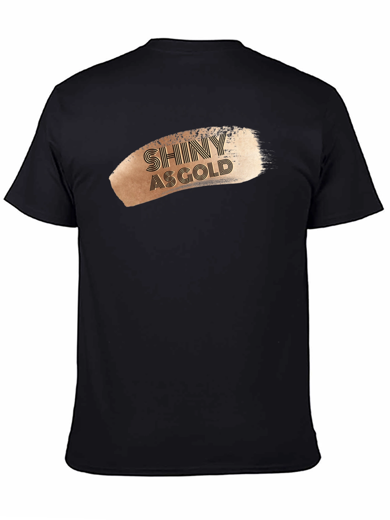 Shiny As Gold Graphic Tee - Stylish Mens T-Shirt