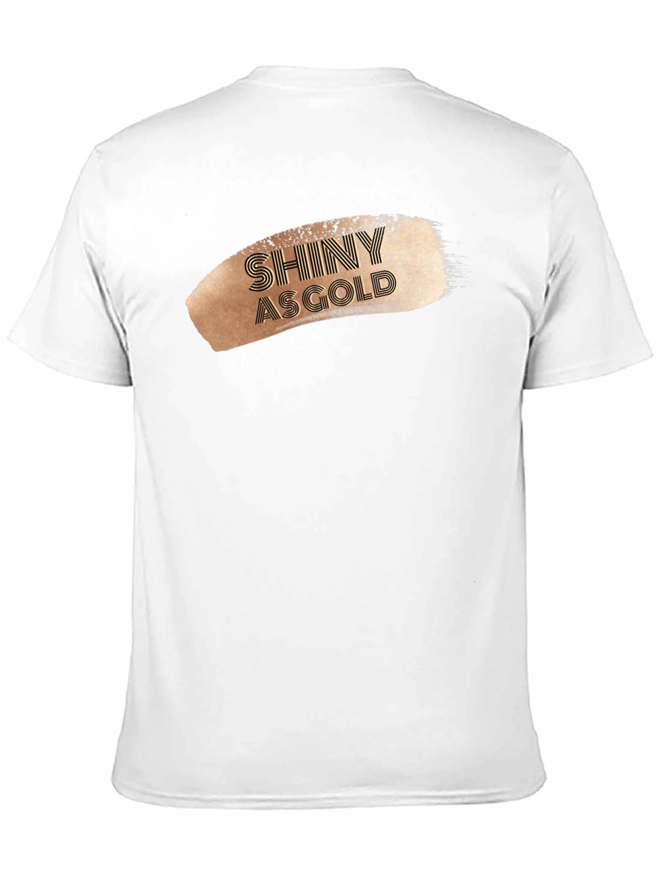 Shiny As Gold Graphic Tee - Stylish Mens T-Shirt