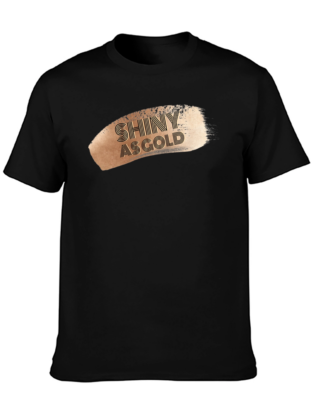 Shiny As Gold Graphic Tee - Stylish Mens T-Shirt