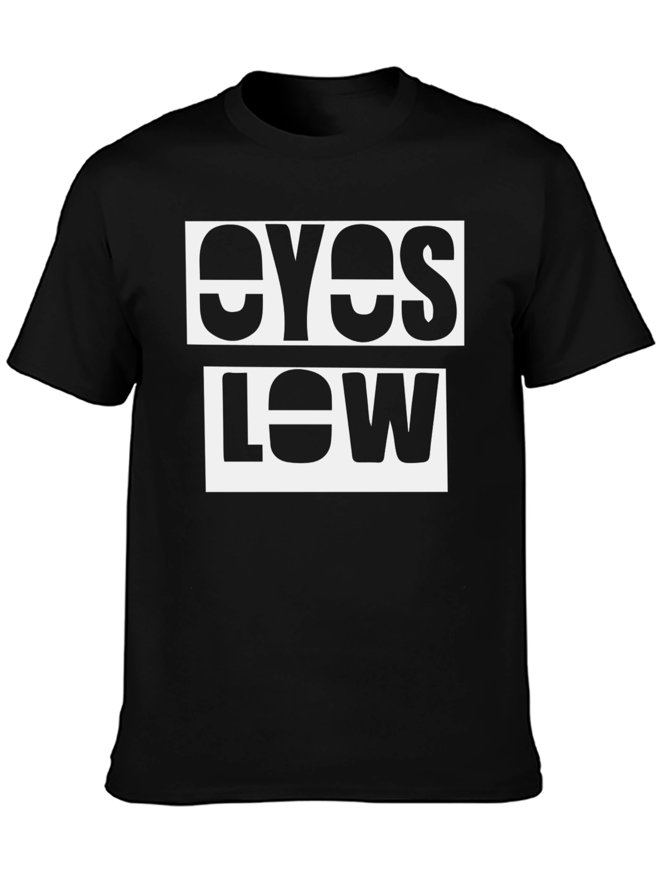 Eyes Low Graphic Tee - Modern Black T-Shirt