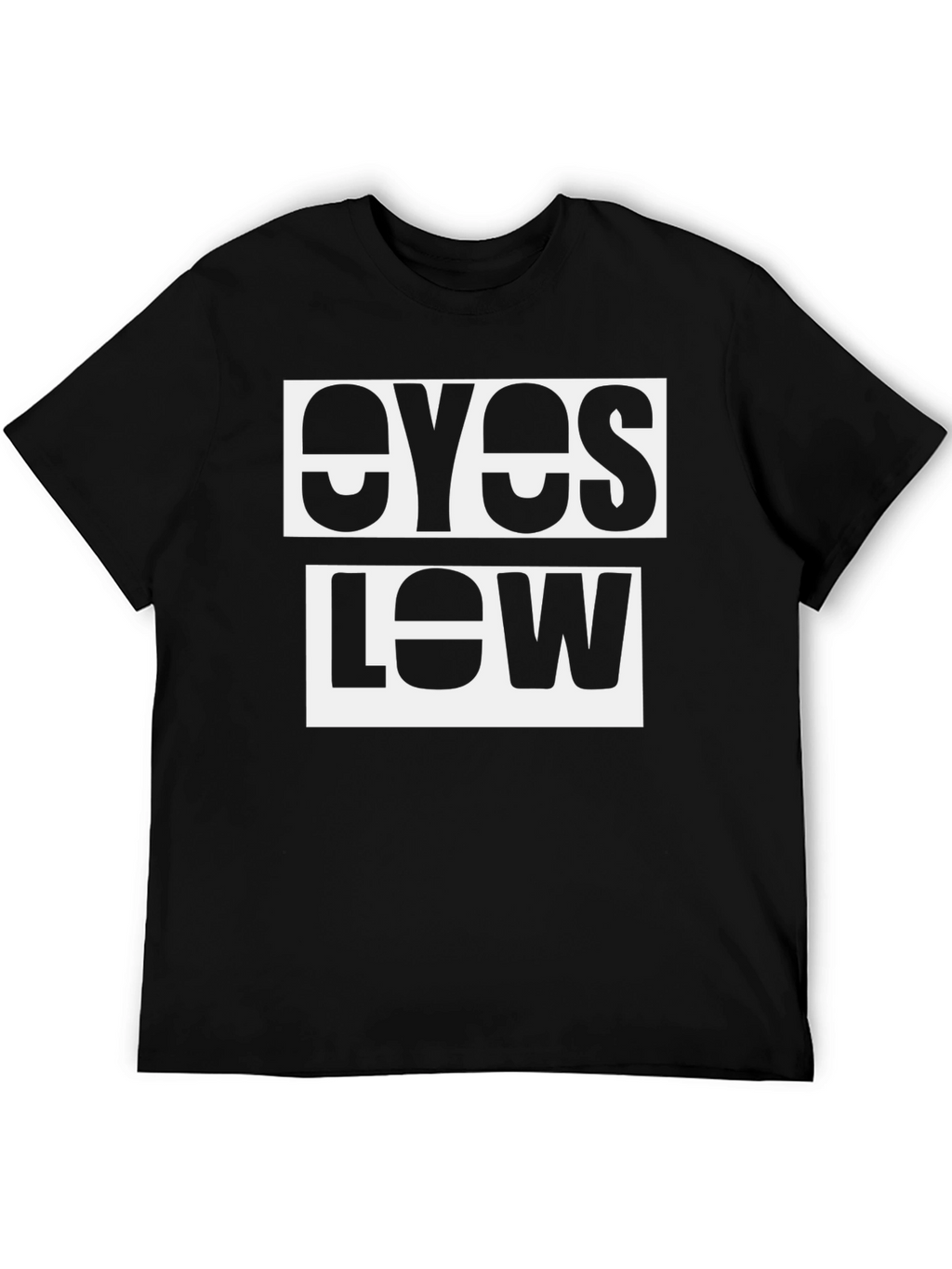Eyes Low Graphic Tee - Modern Black T-Shirt