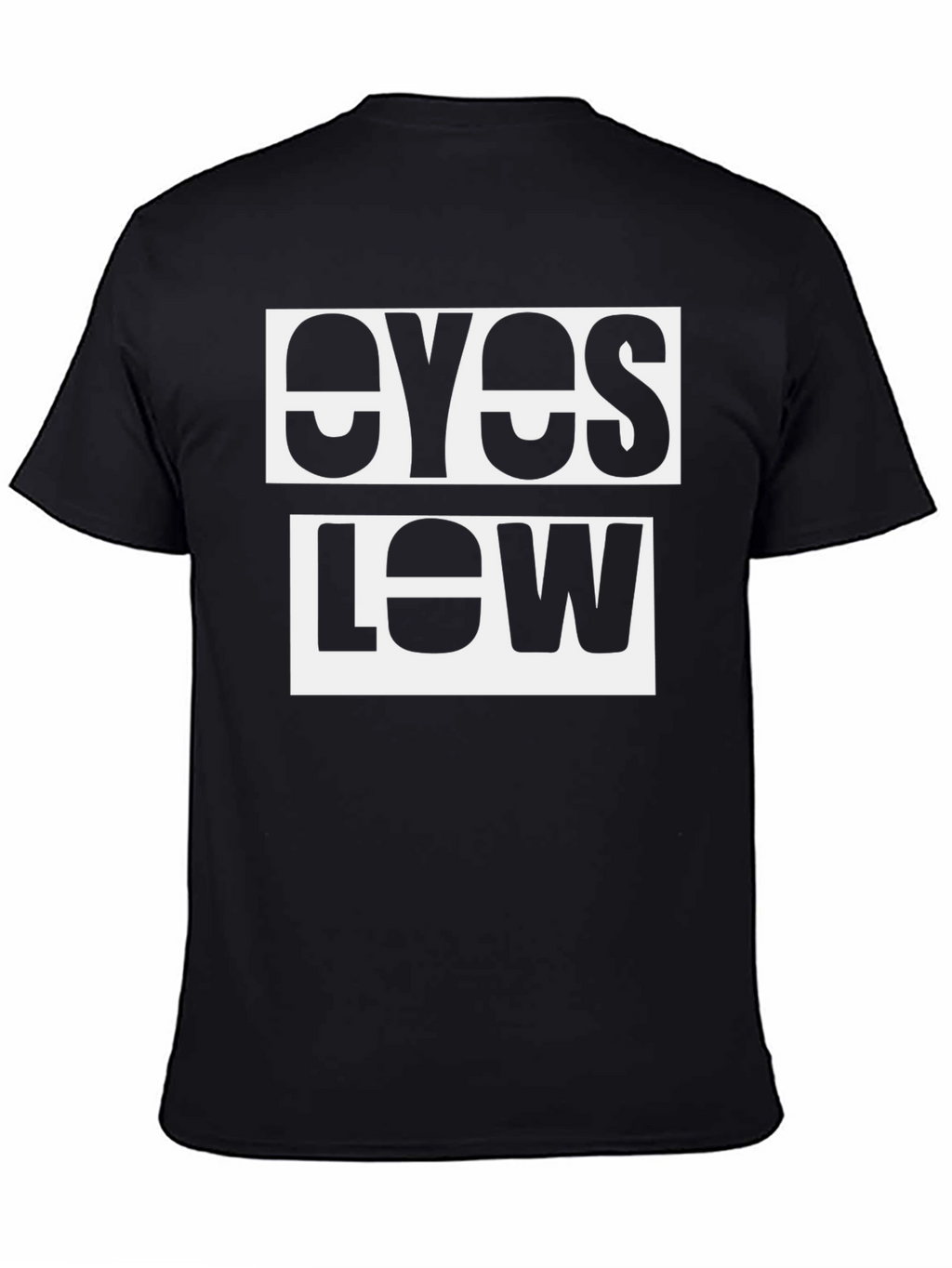 Eyes Low Graphic Tee - Modern Black T-Shirt