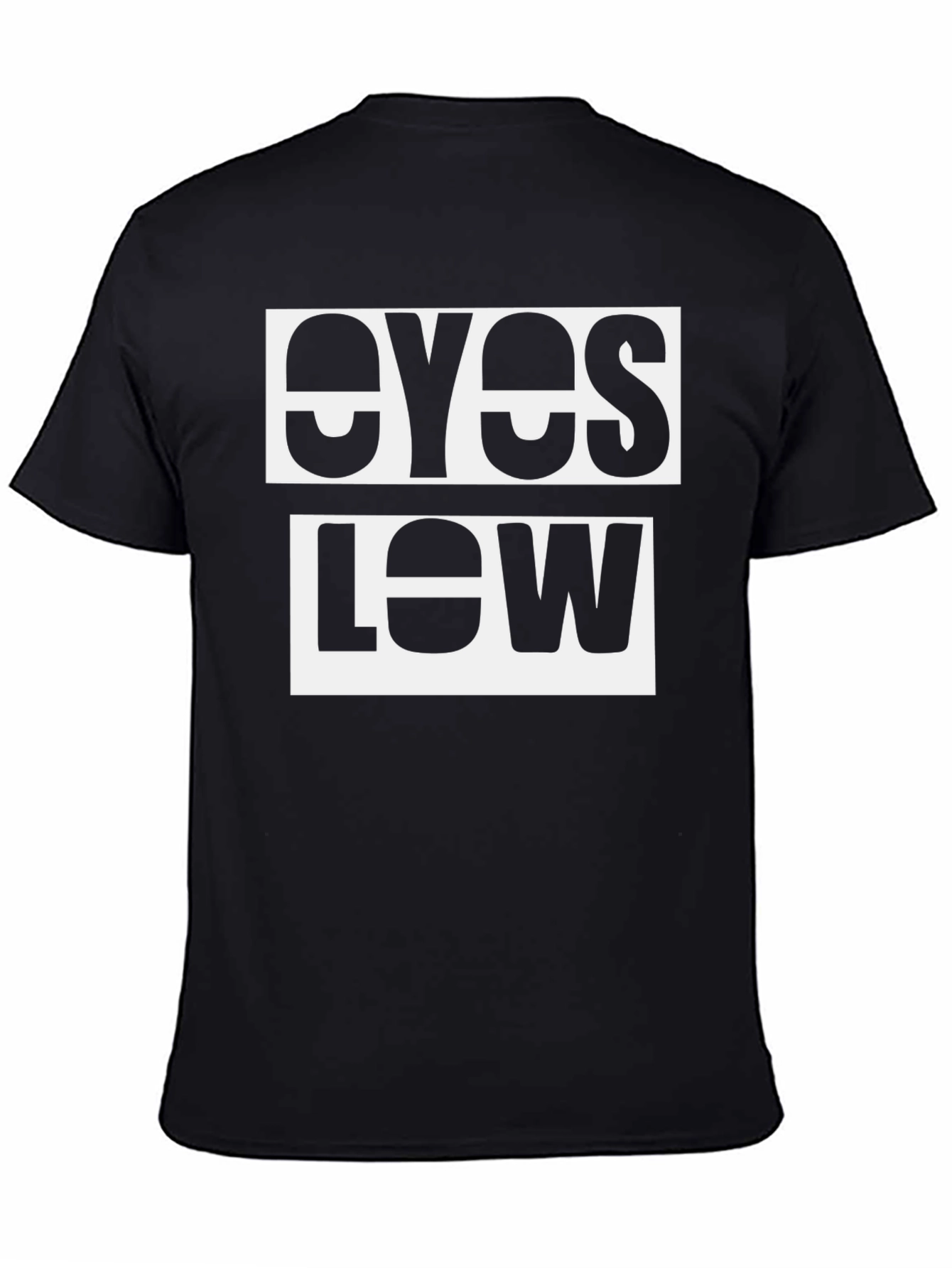 Eyes Low Graphic Tee - Modern Black T-Shirt