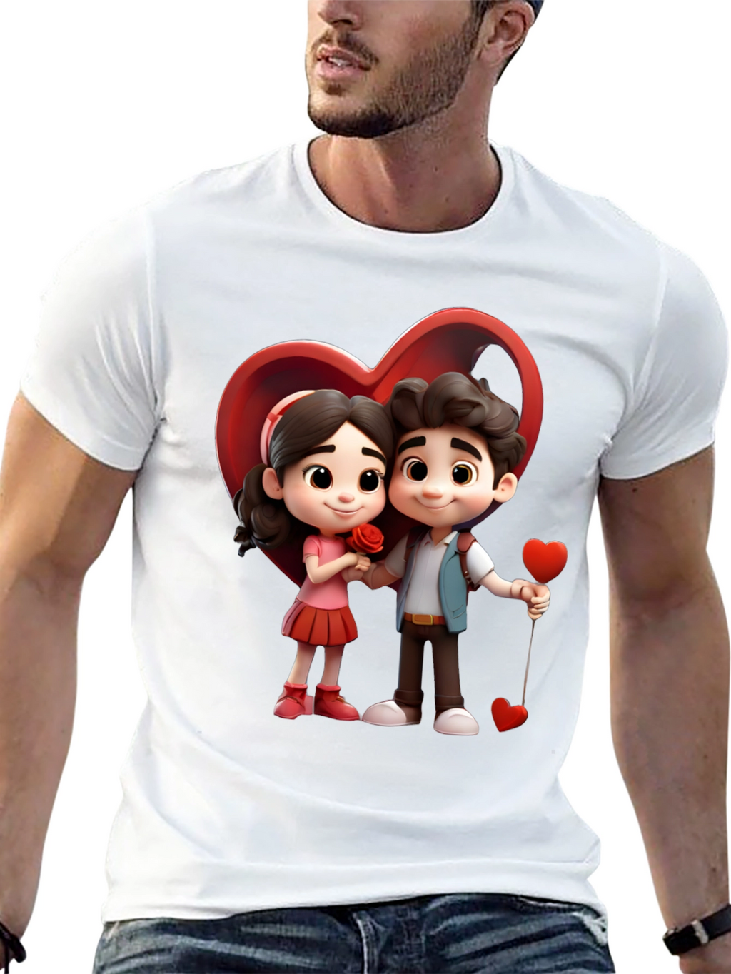 Cartoon Couple T-Shirt