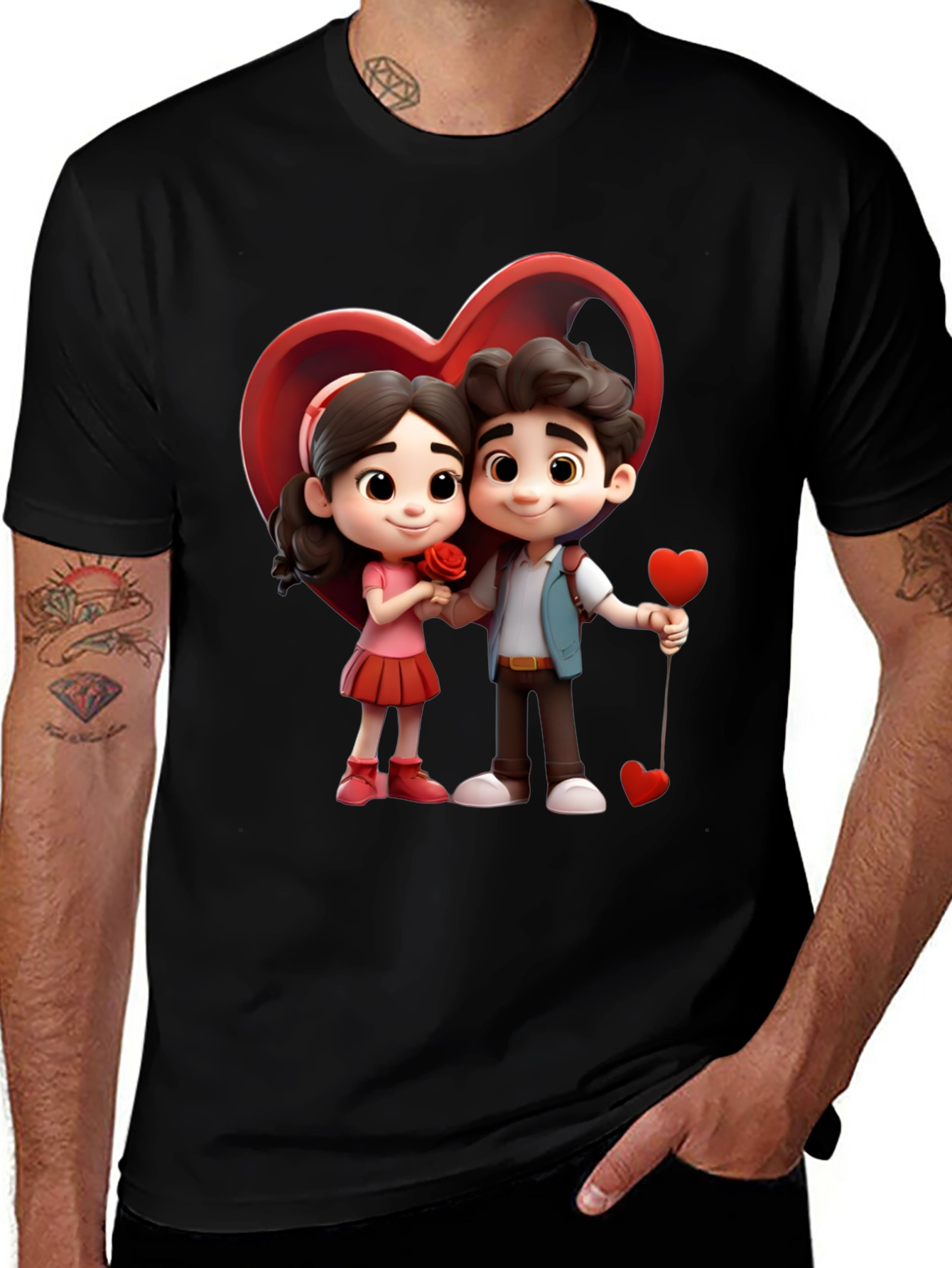 Cartoon Couple T-Shirt