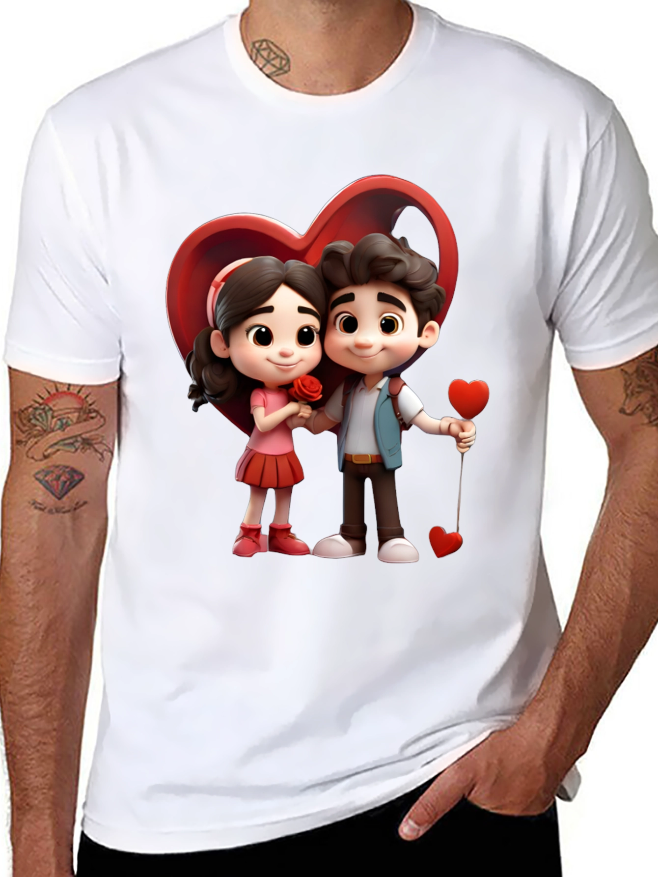 Cartoon Couple T-Shirt