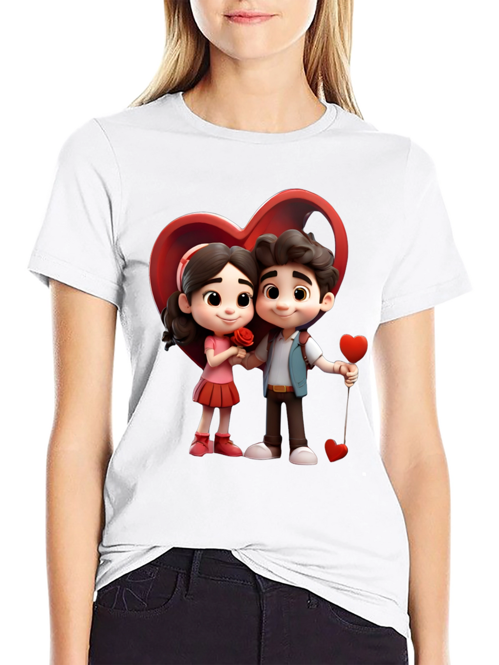 Cartoon Couple T-Shirt