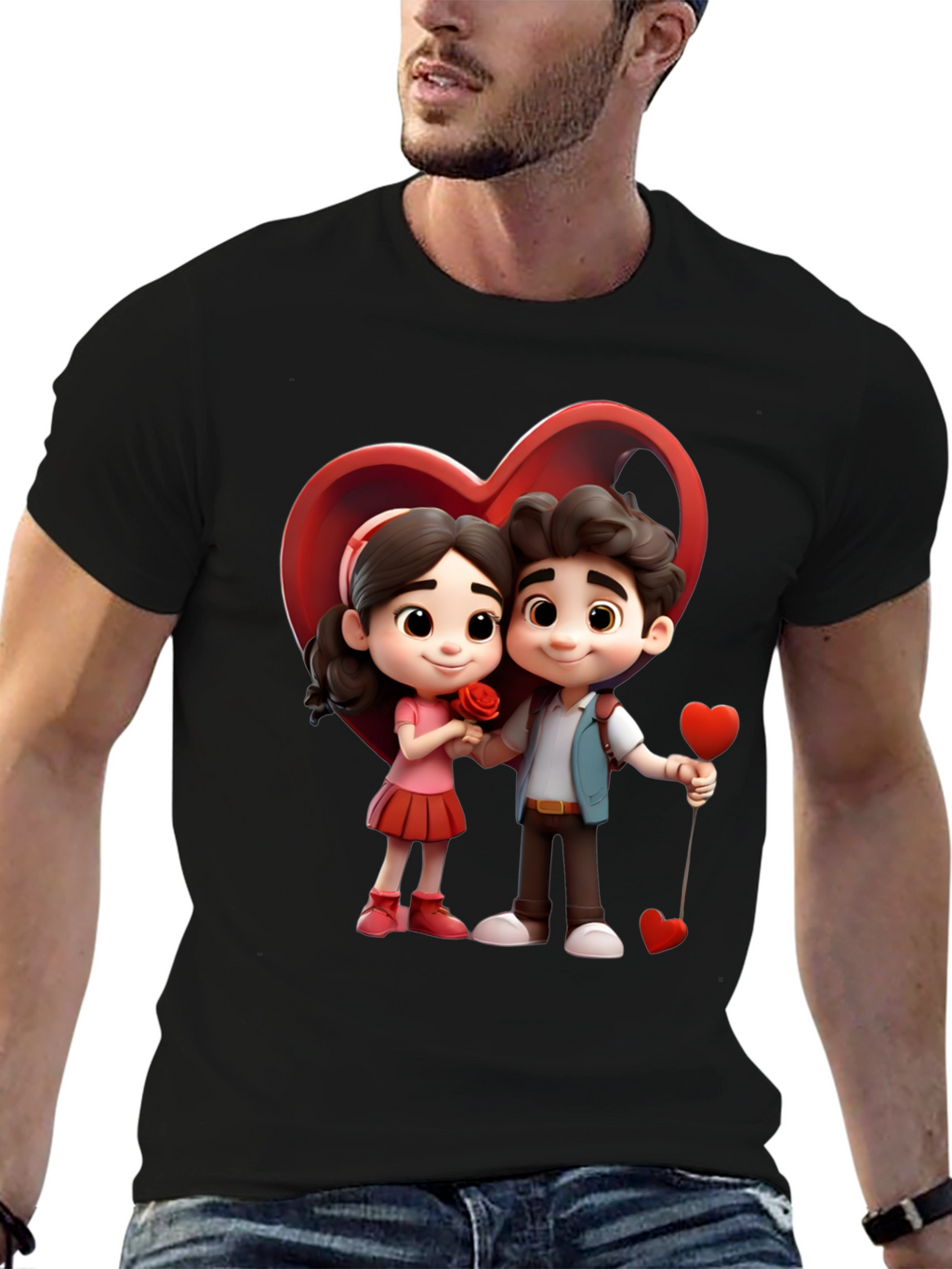 Cartoon Couple T-Shirt