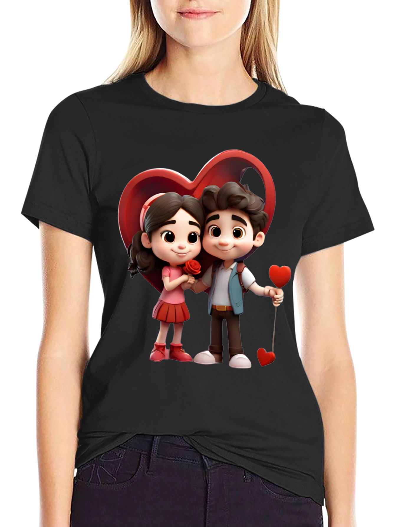 Cartoon Couple T-Shirt
