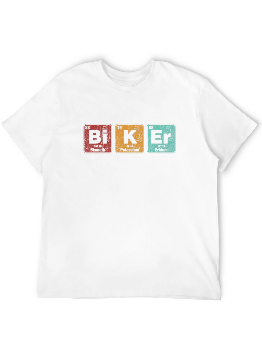 Biker Periodic Table Elements Graphic T-Shirt