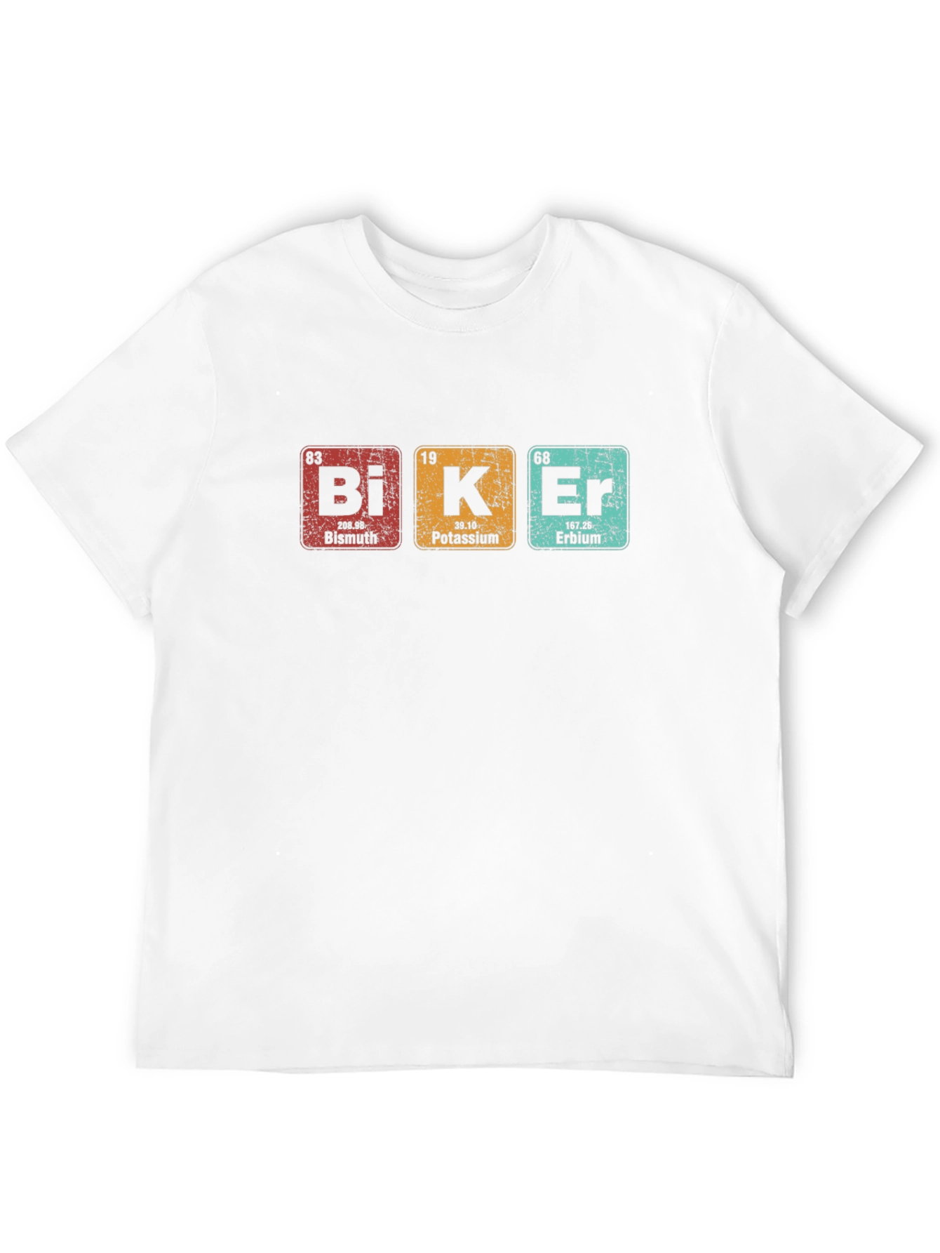 Biker Periodic Table Elements Graphic T-Shirt