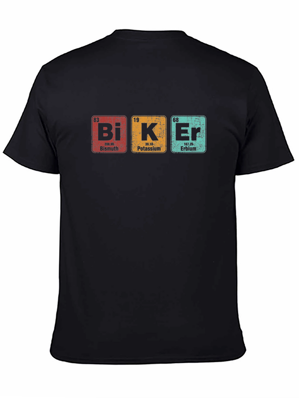 Biker Periodic Table Elements Graphic T-Shirt