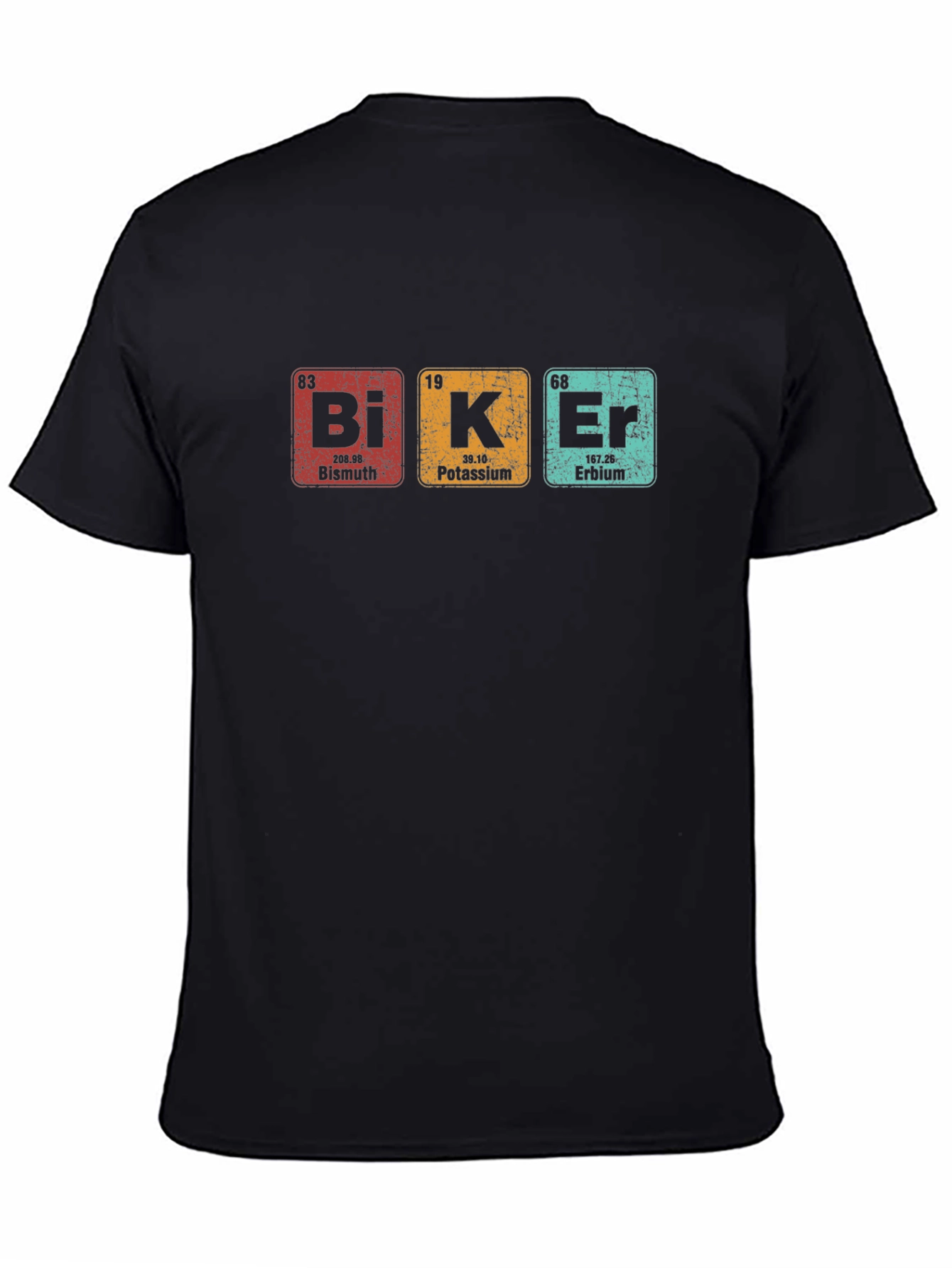 Biker Periodic Table Elements Graphic T-Shirt