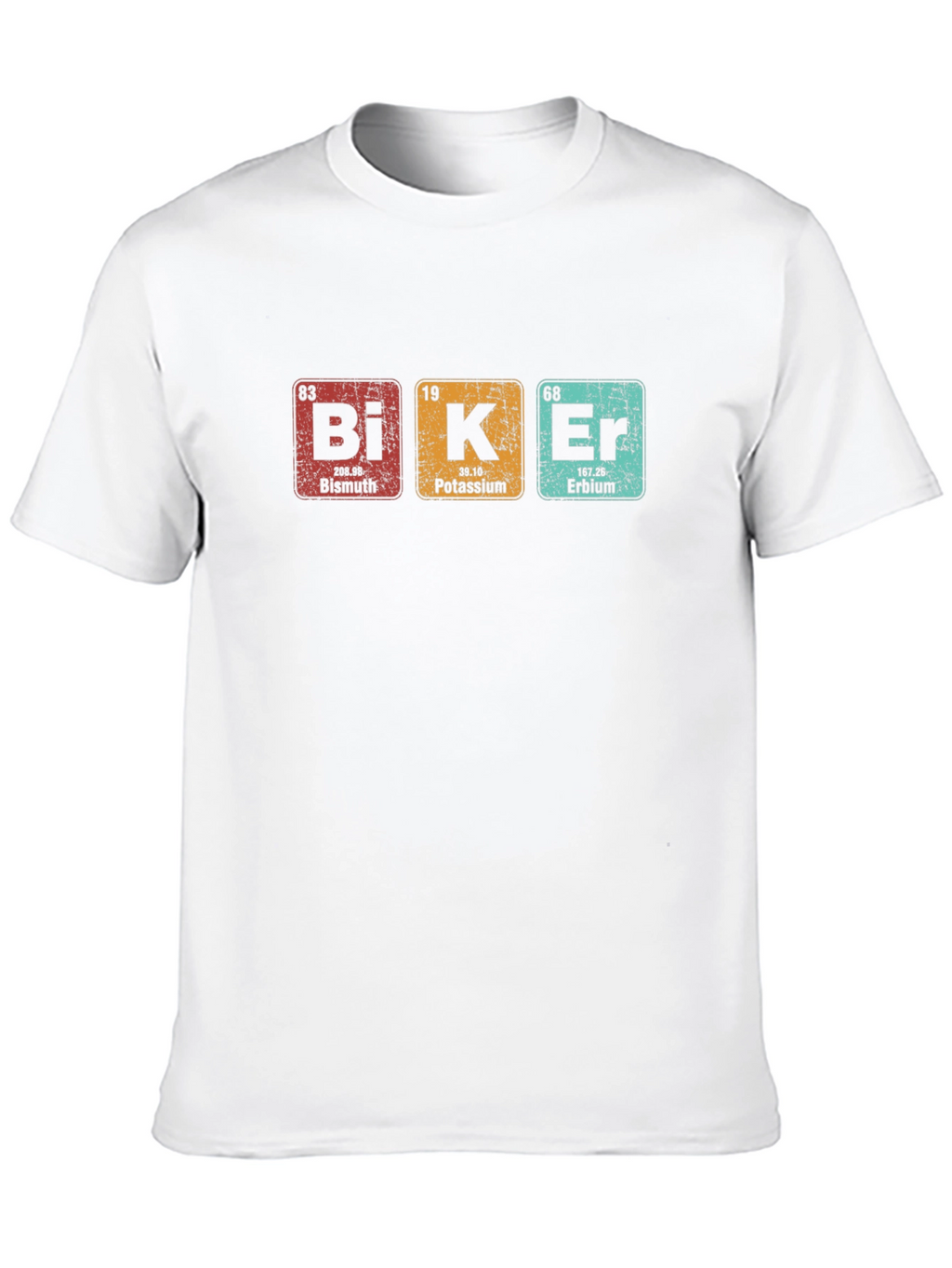 Biker Periodic Table Elements Graphic T-Shirt
