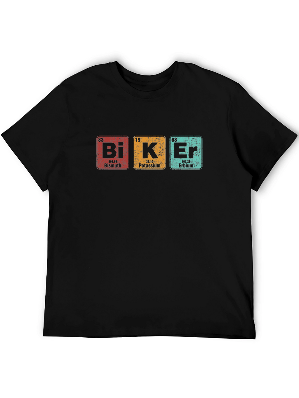 Biker Periodic Table Elements Graphic T-Shirt