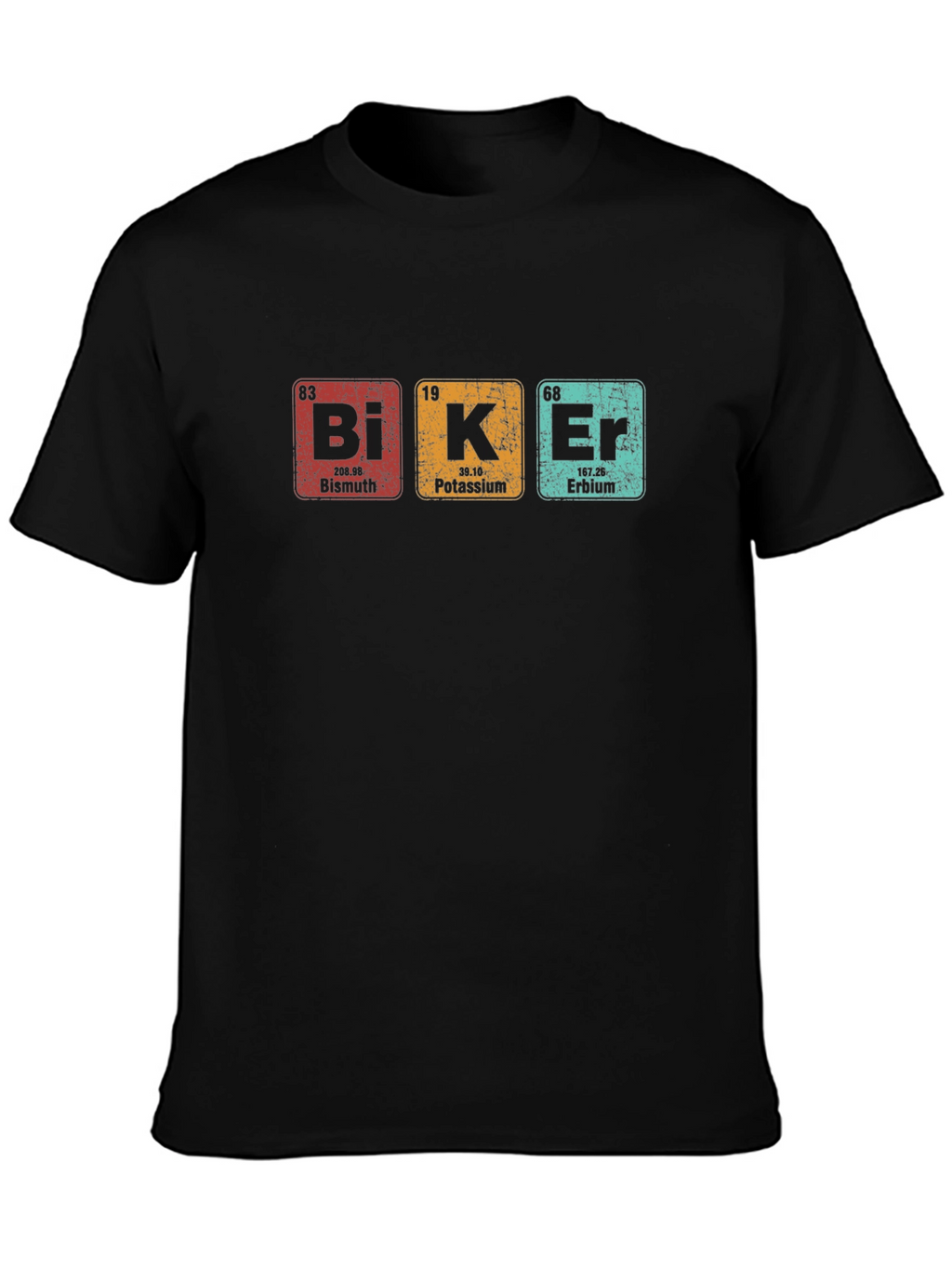 Biker Periodic Table Elements Graphic T-Shirt